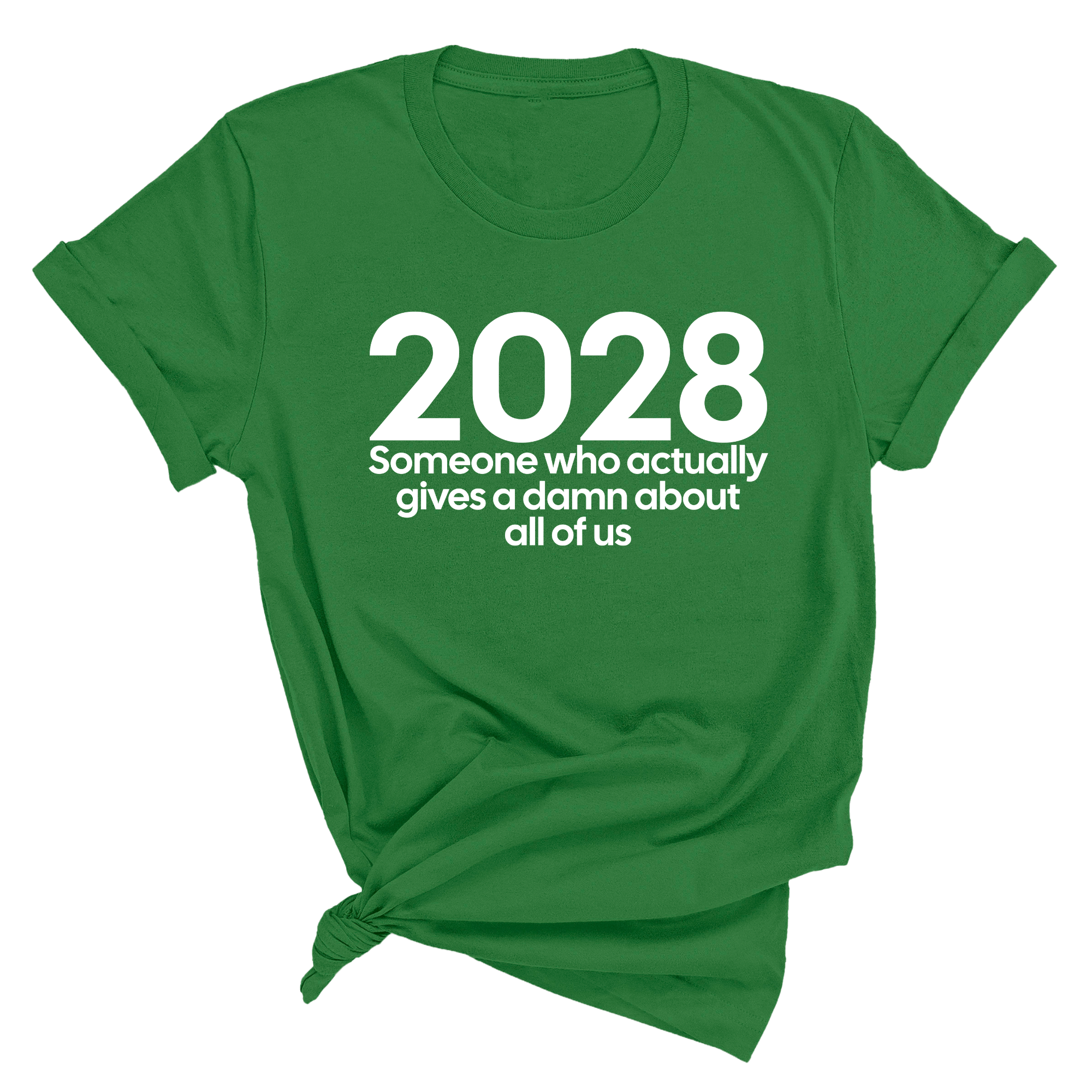 2028 Someone Who Actually Gives a Damn About All of Us Unisex Tee-T-Shirt-The Original God Ain't Petty But I Am