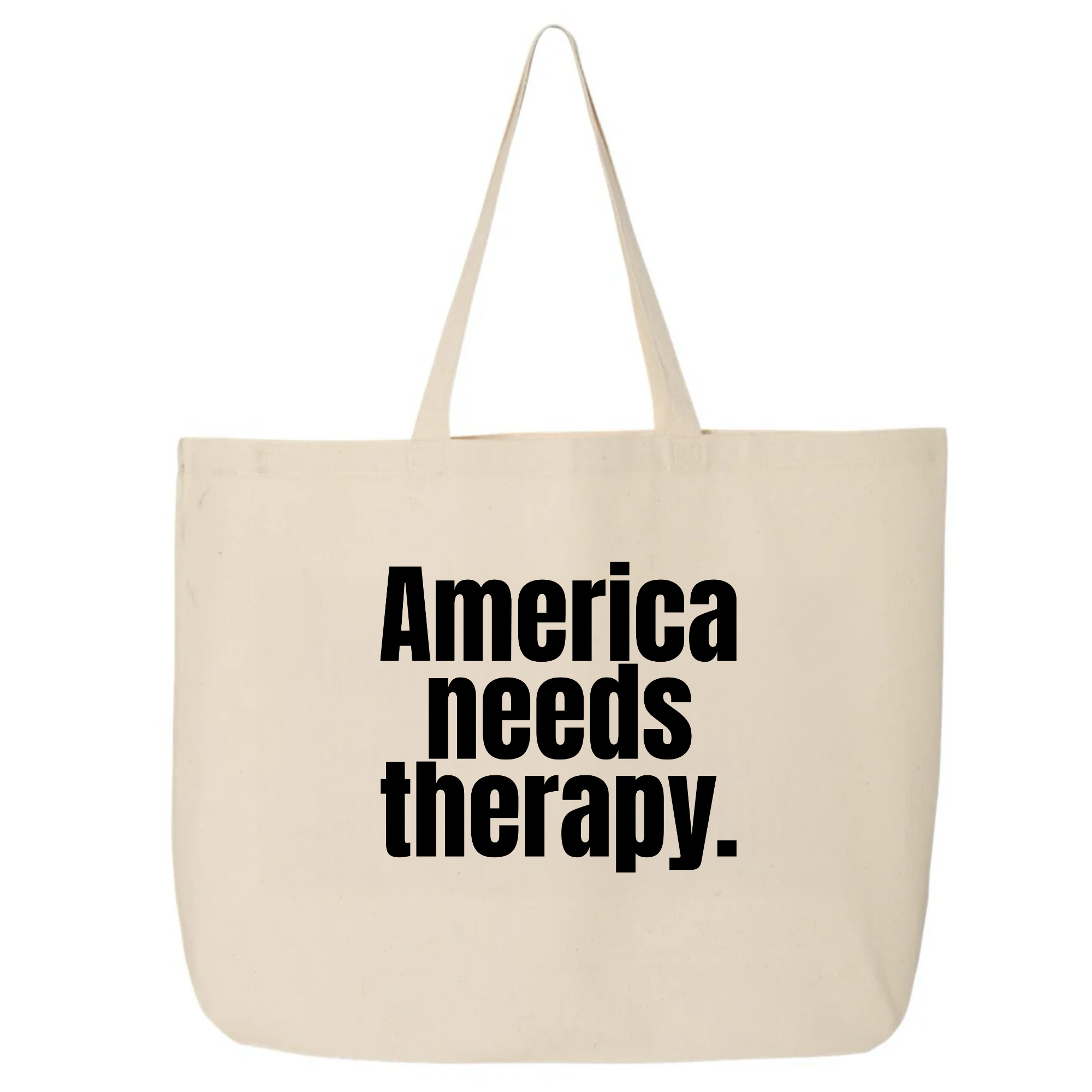America Needs Therapy Tote bag-Tote Bag-The Original God Ain't Petty But I Am