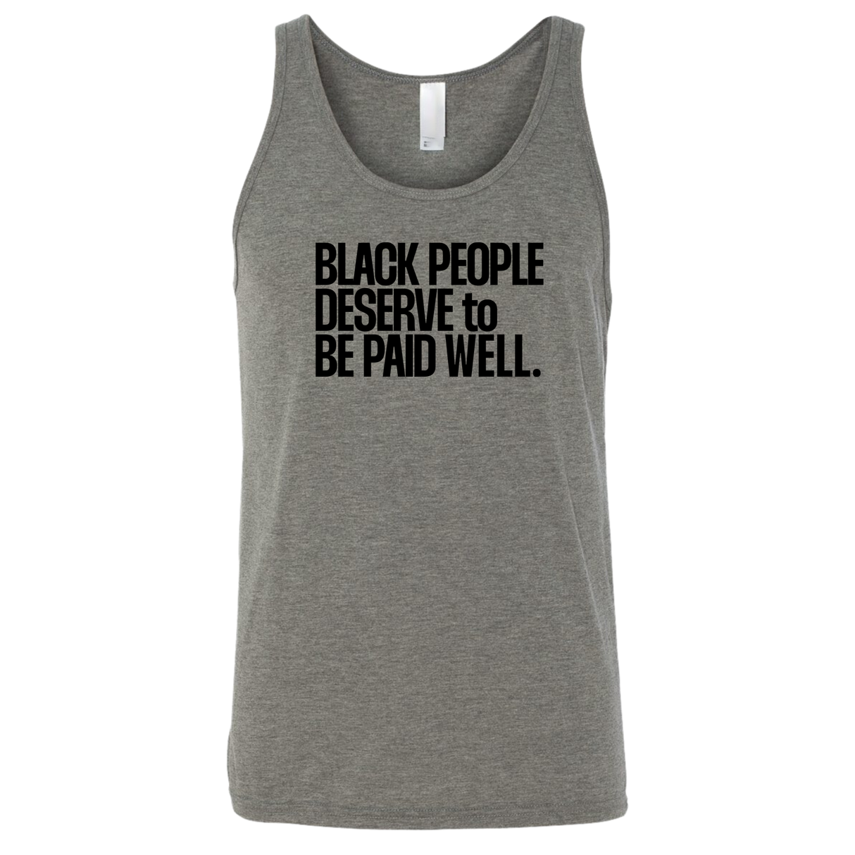 Black People Deserve to Be Paid Well Unisex Tank Top-T-Shirt-The Original God Ain't Petty But I Am