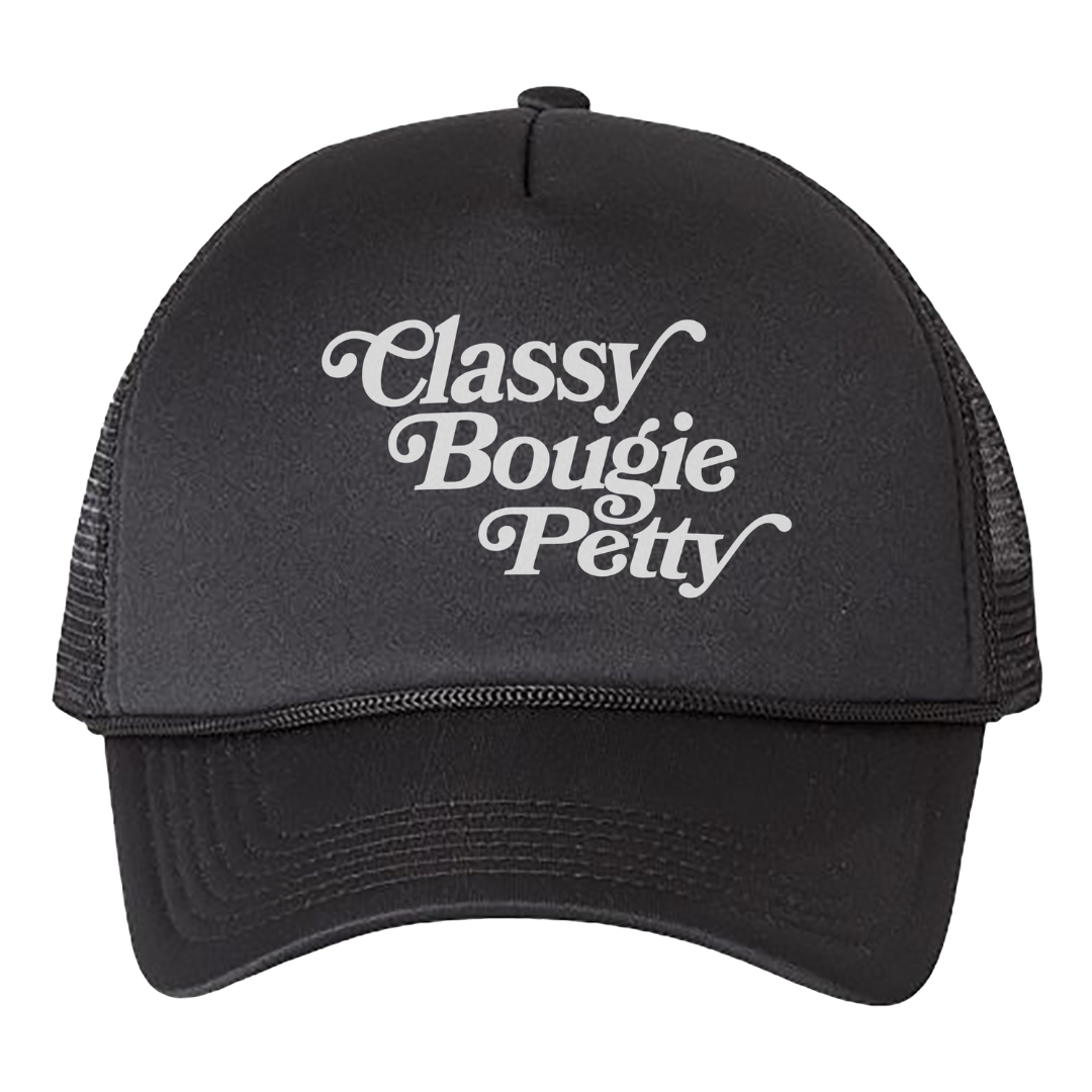 Classy Bougie Petty Trucker Hat-Hats-The Original God Ain't Petty But I Am