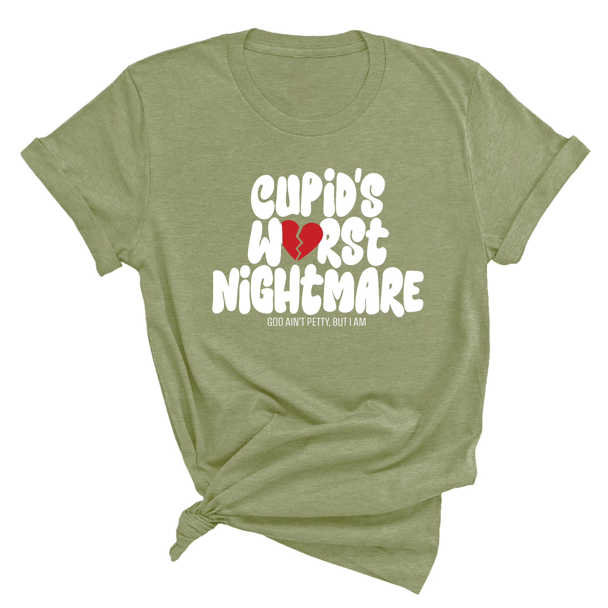 Cupid's Worst Nightmare Unisex Tee-T-Shirt-The Original God Ain't Petty But I Am