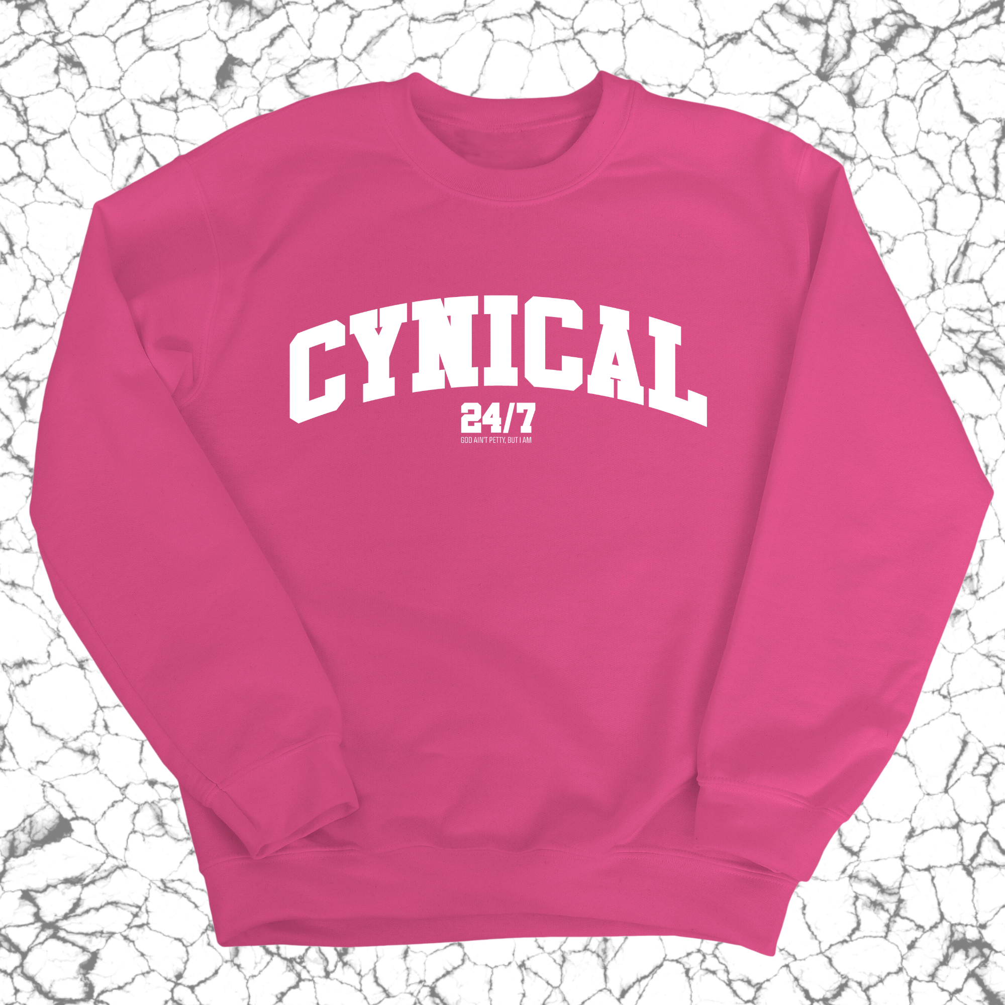 Cynical 24/7 Unisex Sweatshirt-Sweatshirt-The Original God Ain't Petty But I Am