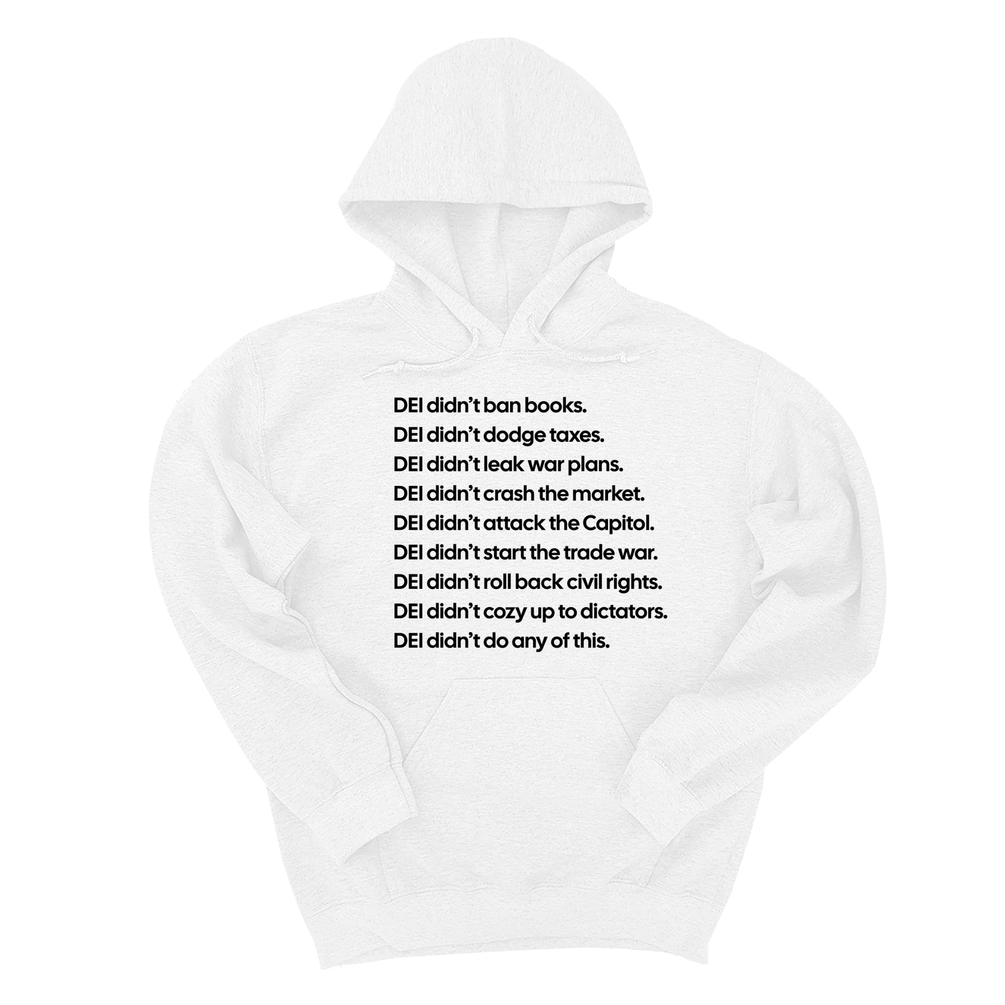 DEI Didn’t Do Any of This Unisex Hoodie-Hoodie-The Original God Ain't Petty But I Am