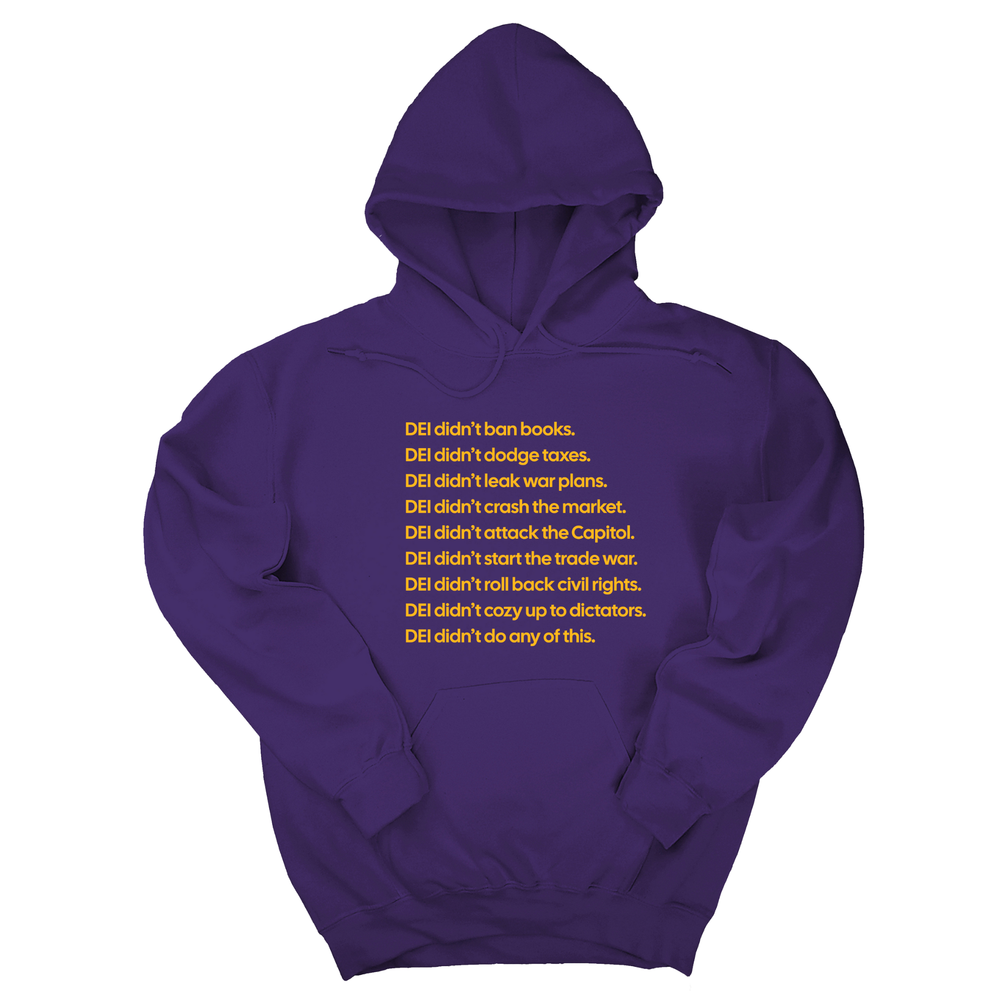 DEI Didn’t Do Any of This Unisex Hoodie-Hoodie-The Original God Ain't Petty But I Am