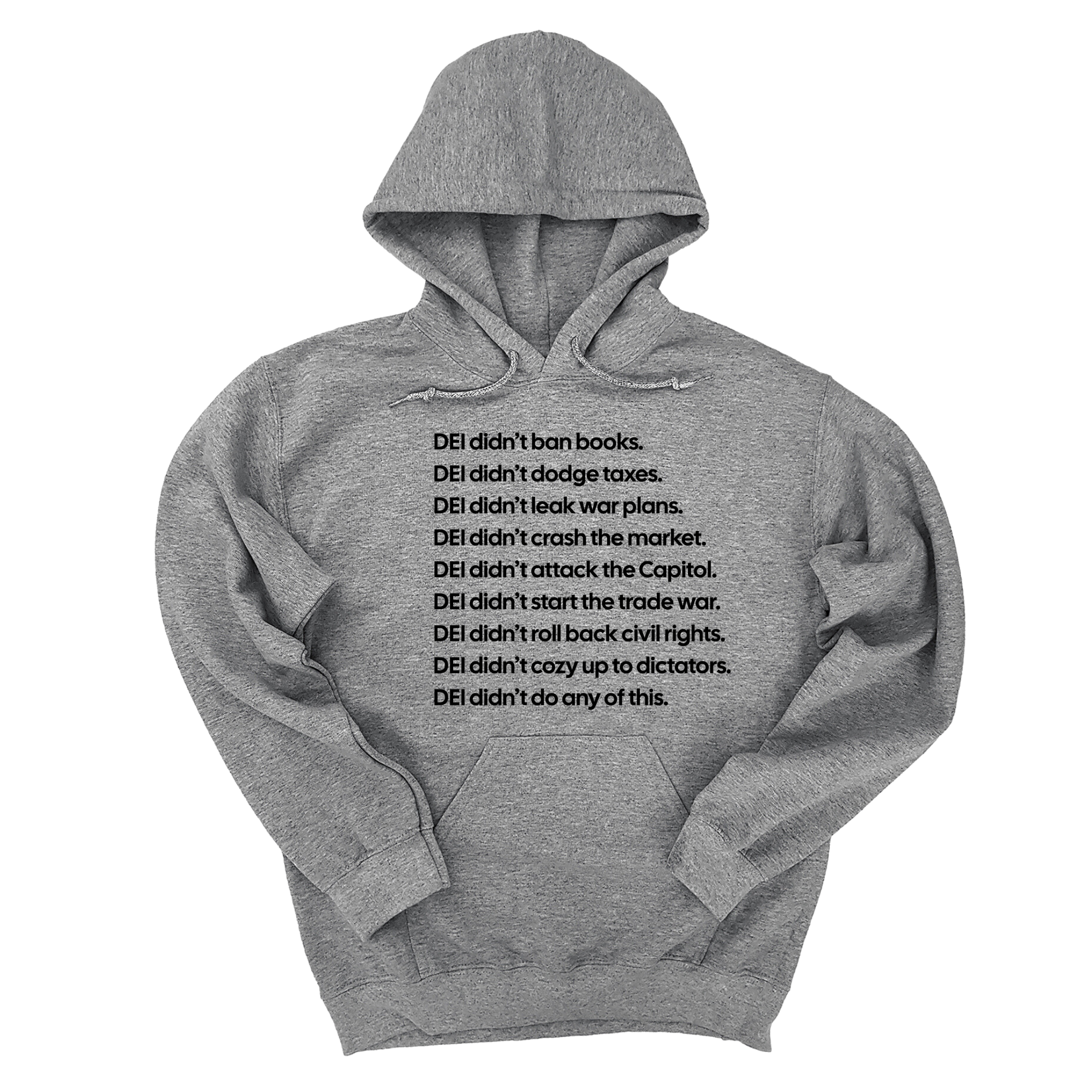 DEI Didn’t Do Any of This Unisex Hoodie-Hoodie-The Original God Ain't Petty But I Am