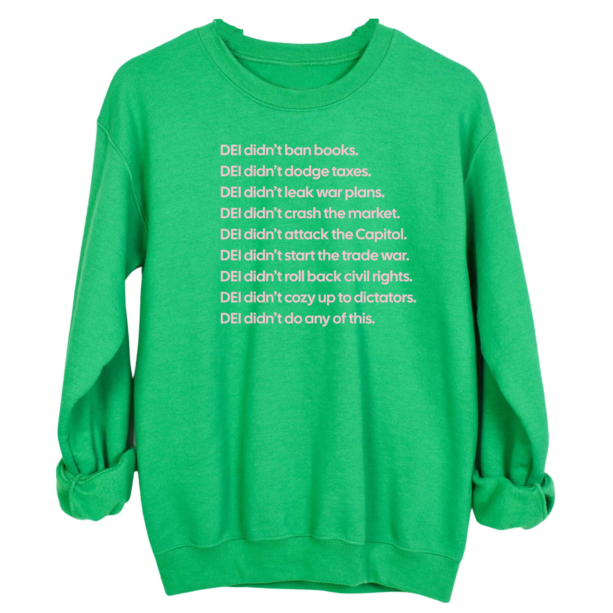 DEI Didn’t Do Any of This Unisex Sweatshirt-Sweatshirt-The Original God Ain't Petty But I Am