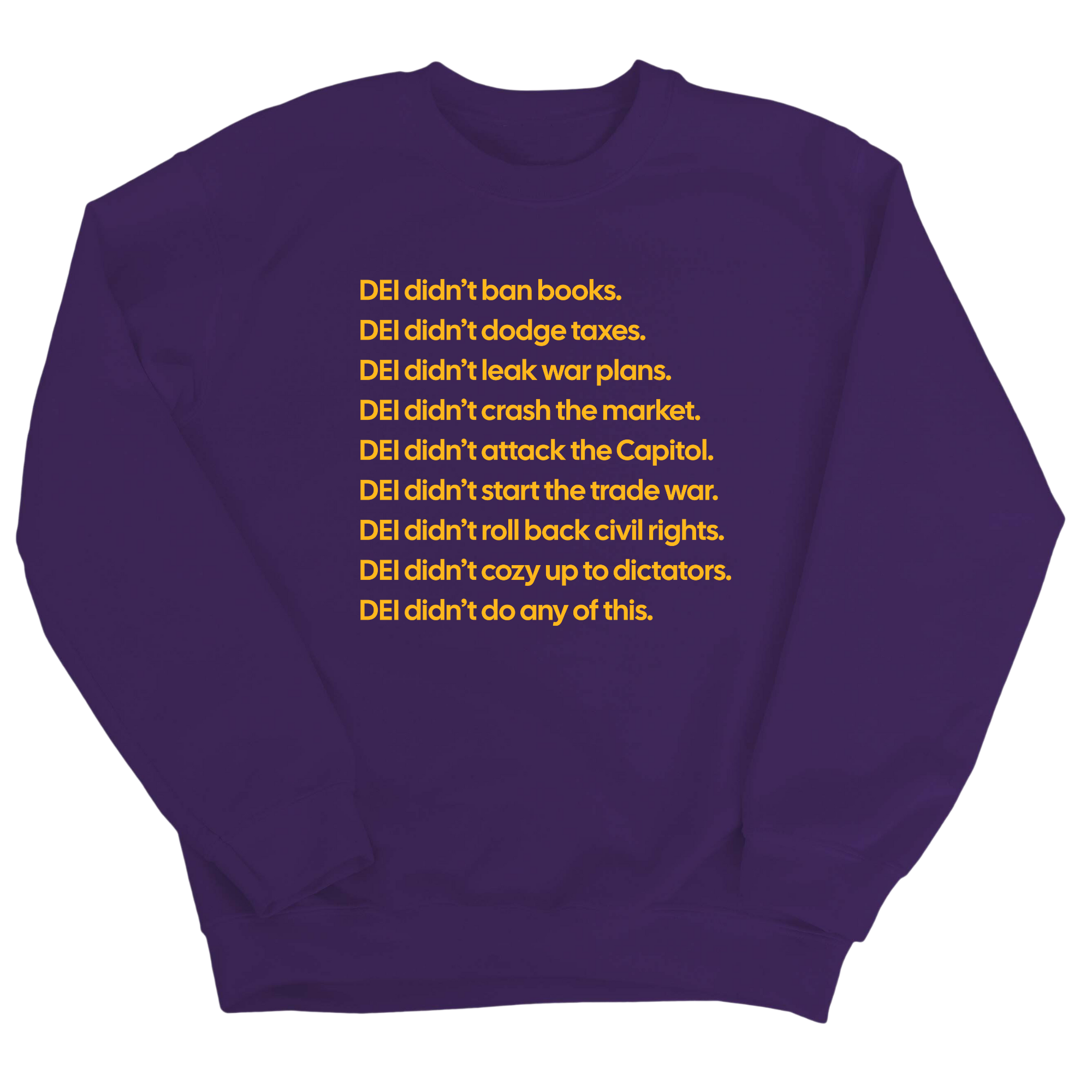 DEI Didn’t Do Any of This Unisex Sweatshirt-Sweatshirt-The Original God Ain't Petty But I Am