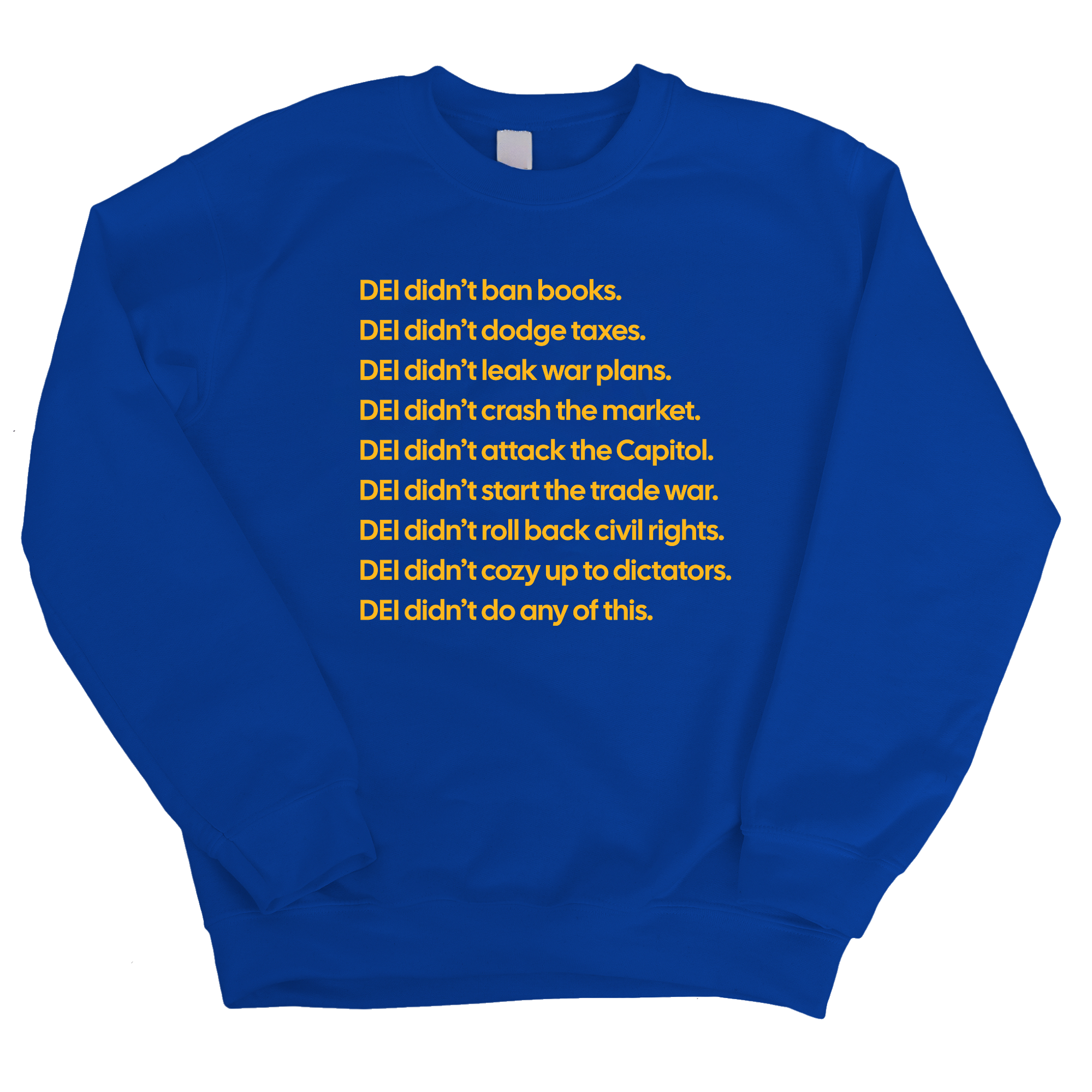 DEI Didn’t Do Any of This Unisex Sweatshirt-Sweatshirt-The Original God Ain't Petty But I Am