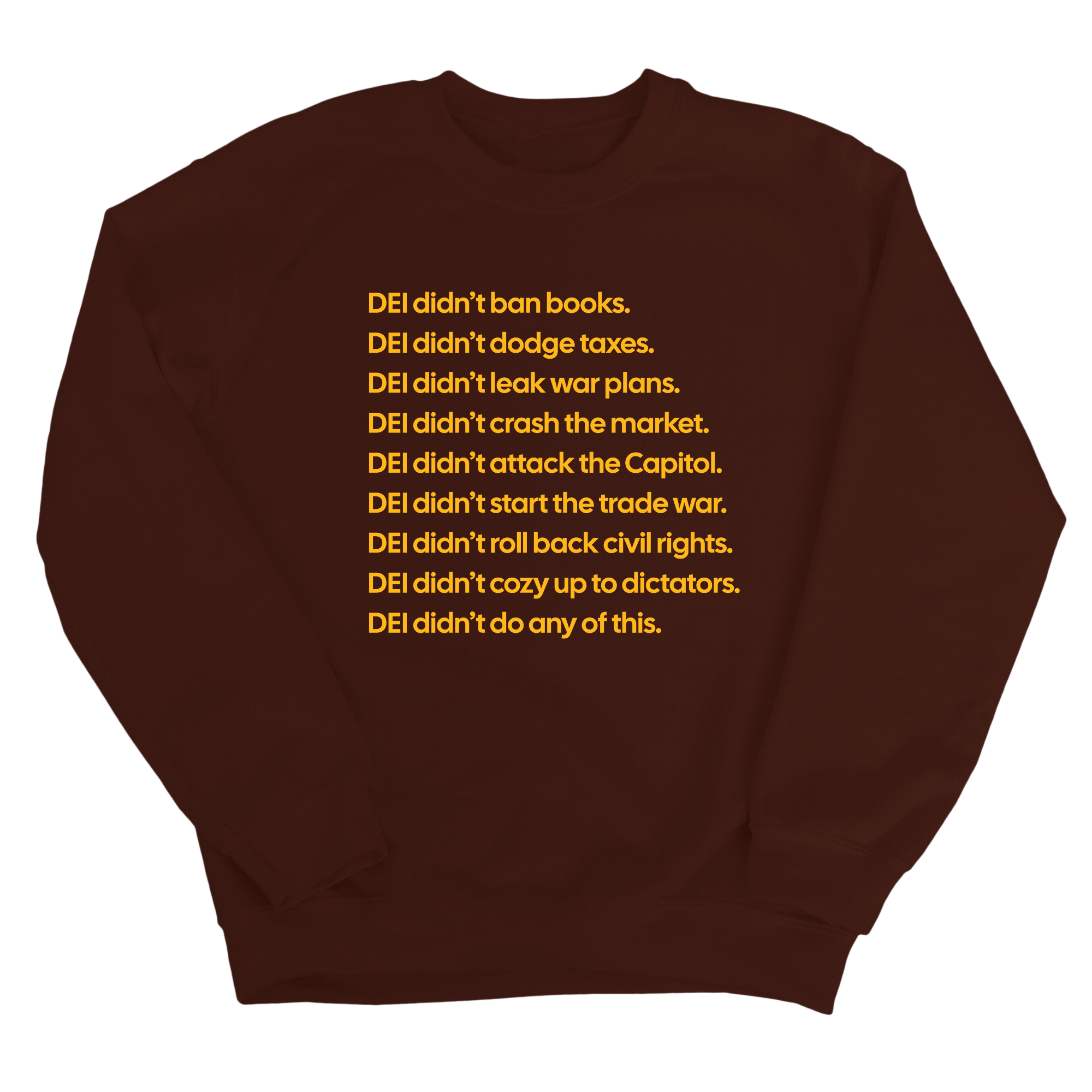 DEI Didn’t Do Any of This Unisex Sweatshirt-Sweatshirt-The Original God Ain't Petty But I Am