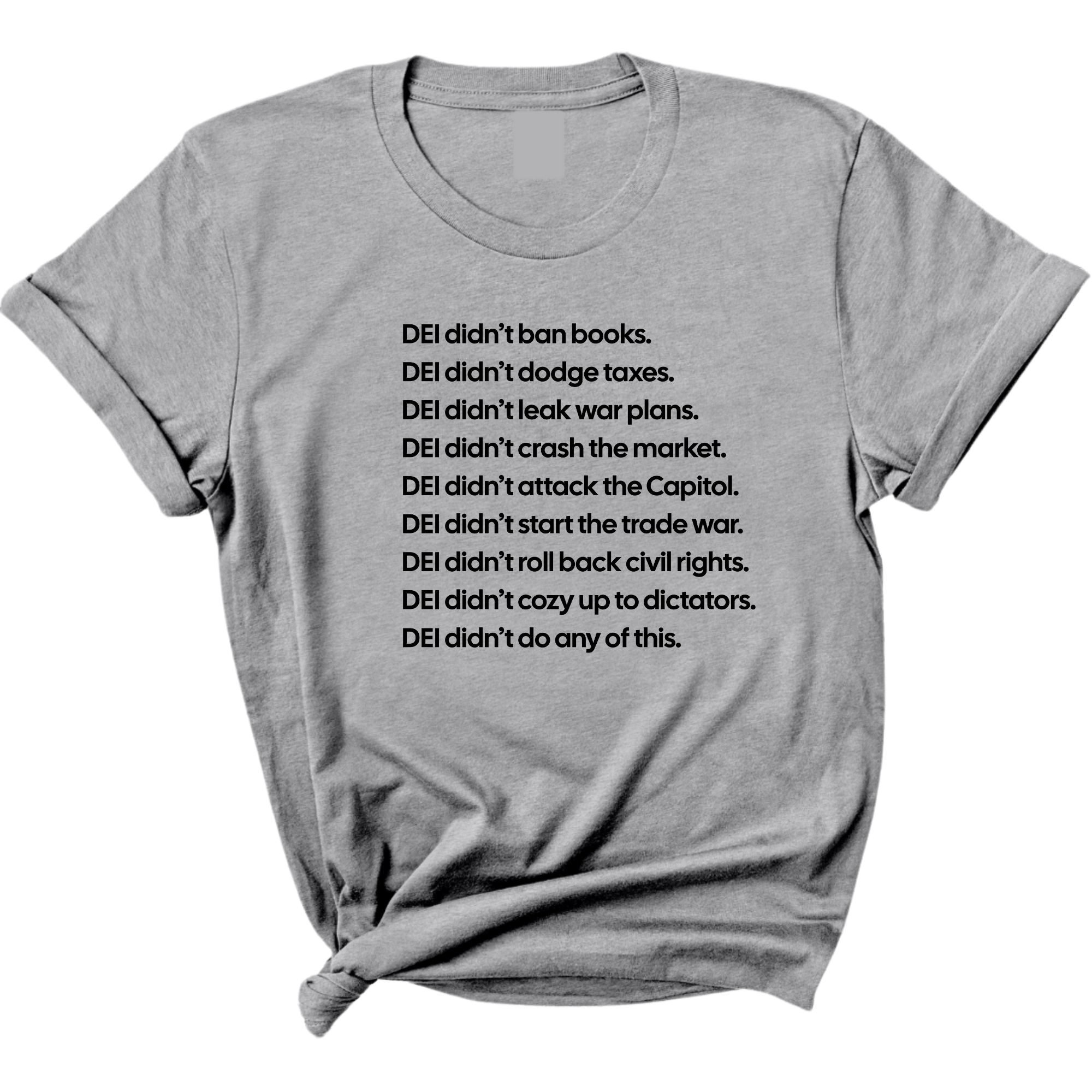 DEI Didn’t Do Any of This Unisex Tee-T-Shirt-The Original God Ain't Petty But I Am