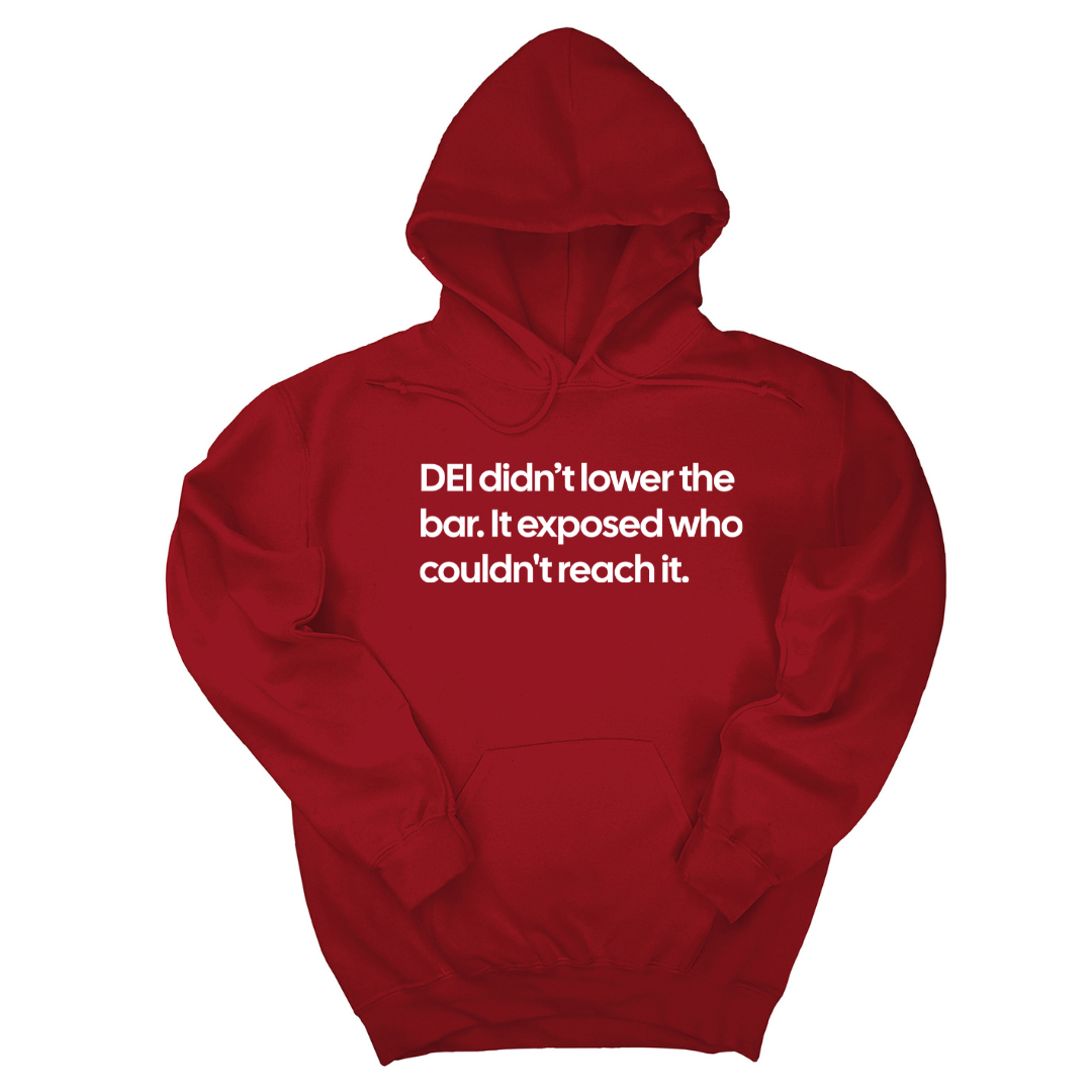 DEI Didn't Lower the Bar Unisex Hoodie-Hoodie-The Original God Ain't Petty But I Am
