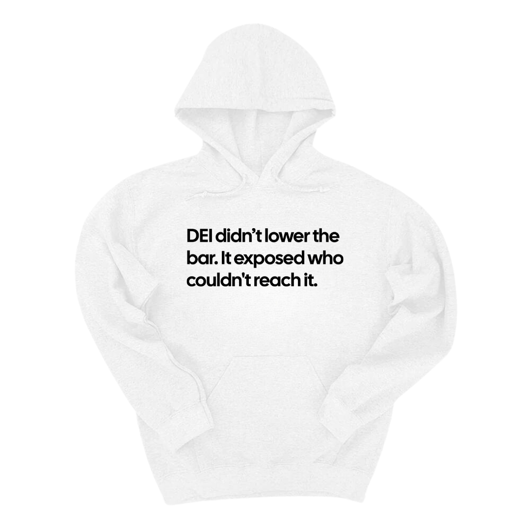 DEI Didn't Lower the Bar Unisex Hoodie-Hoodie-The Original God Ain't Petty But I Am