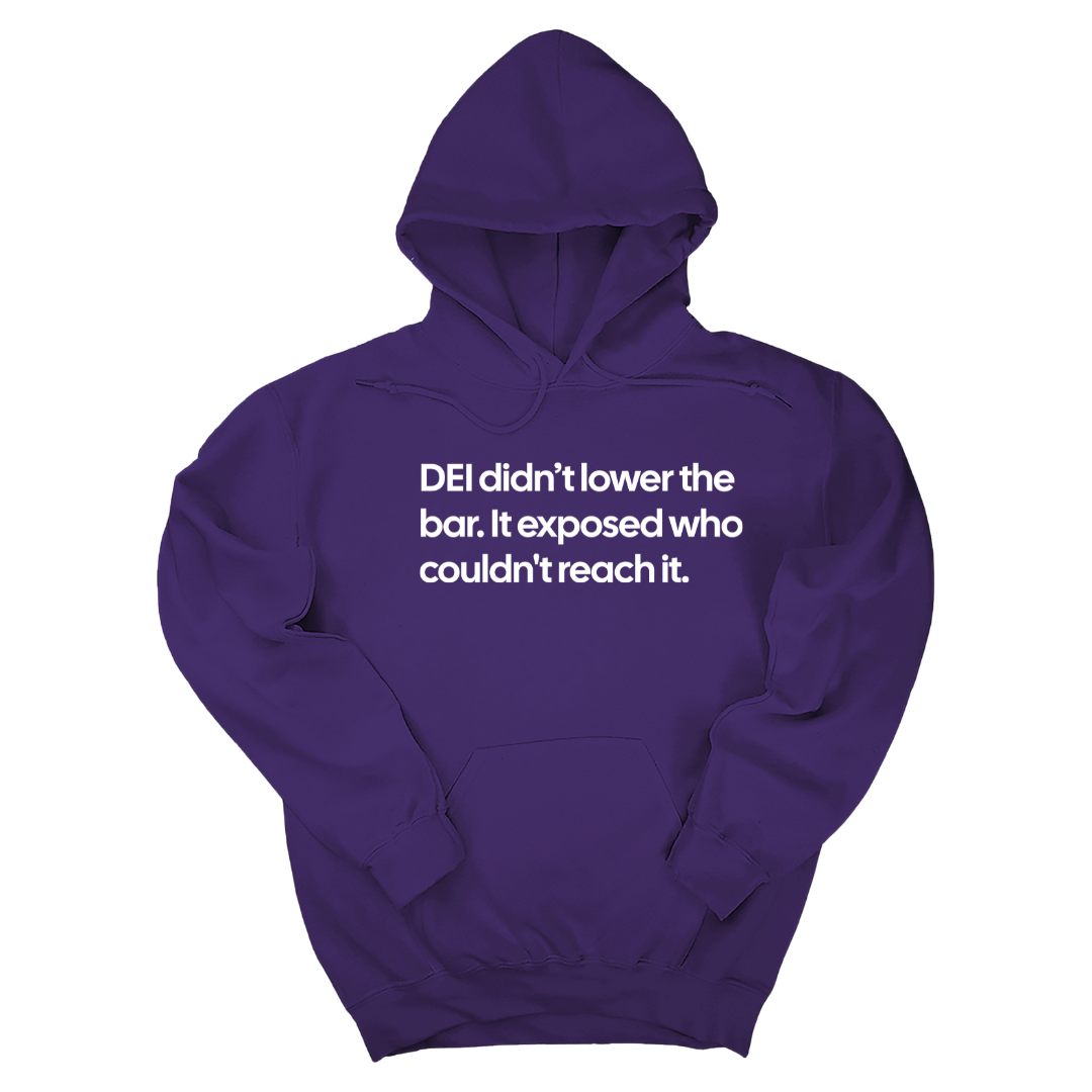 DEI Didn't Lower the Bar Unisex Hoodie-Hoodie-The Original God Ain't Petty But I Am