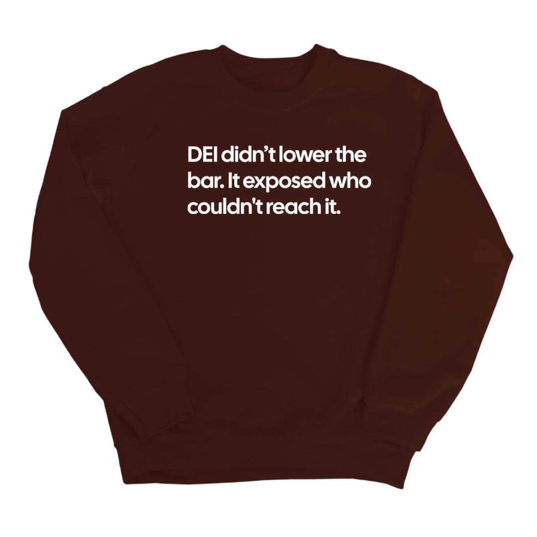 DEI Didn't Lower the Bar Unisex Sweatshirt-Sweatshirt-The Original God Ain't Petty But I Am