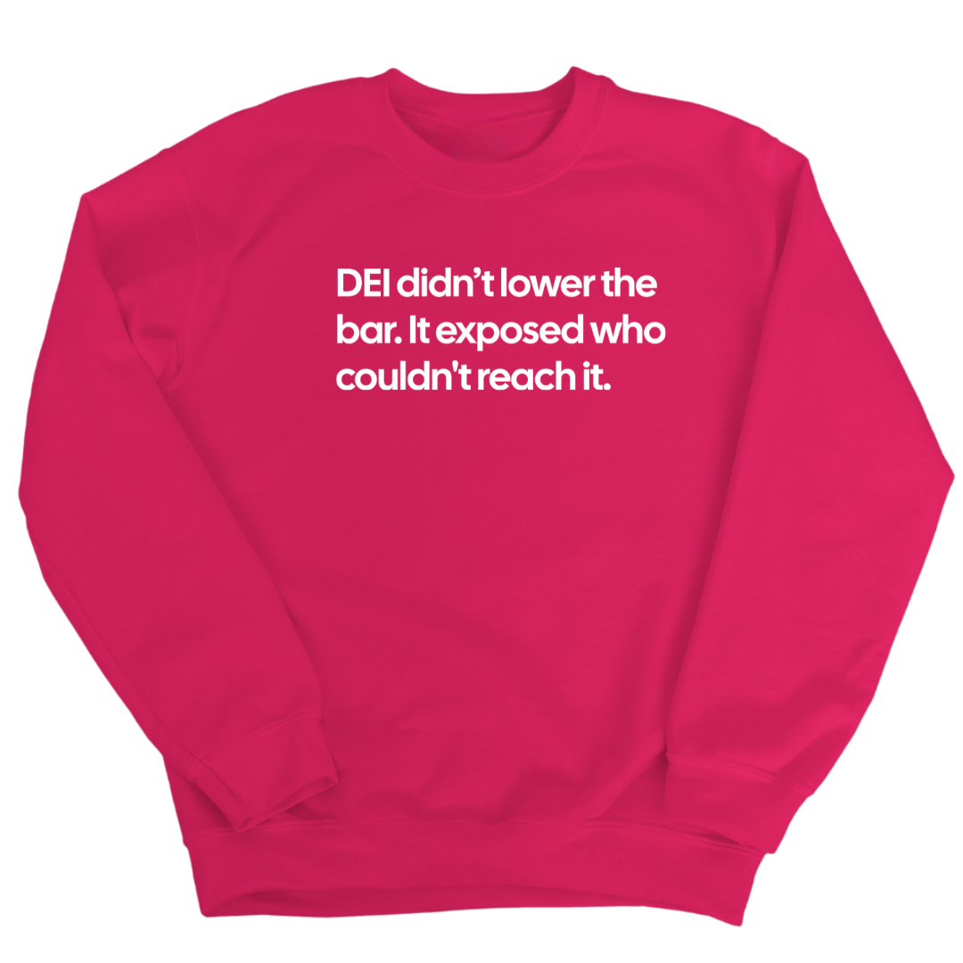 DEI Didn't Lower the Bar Unisex Sweatshirt-Sweatshirt-The Original God Ain't Petty But I Am