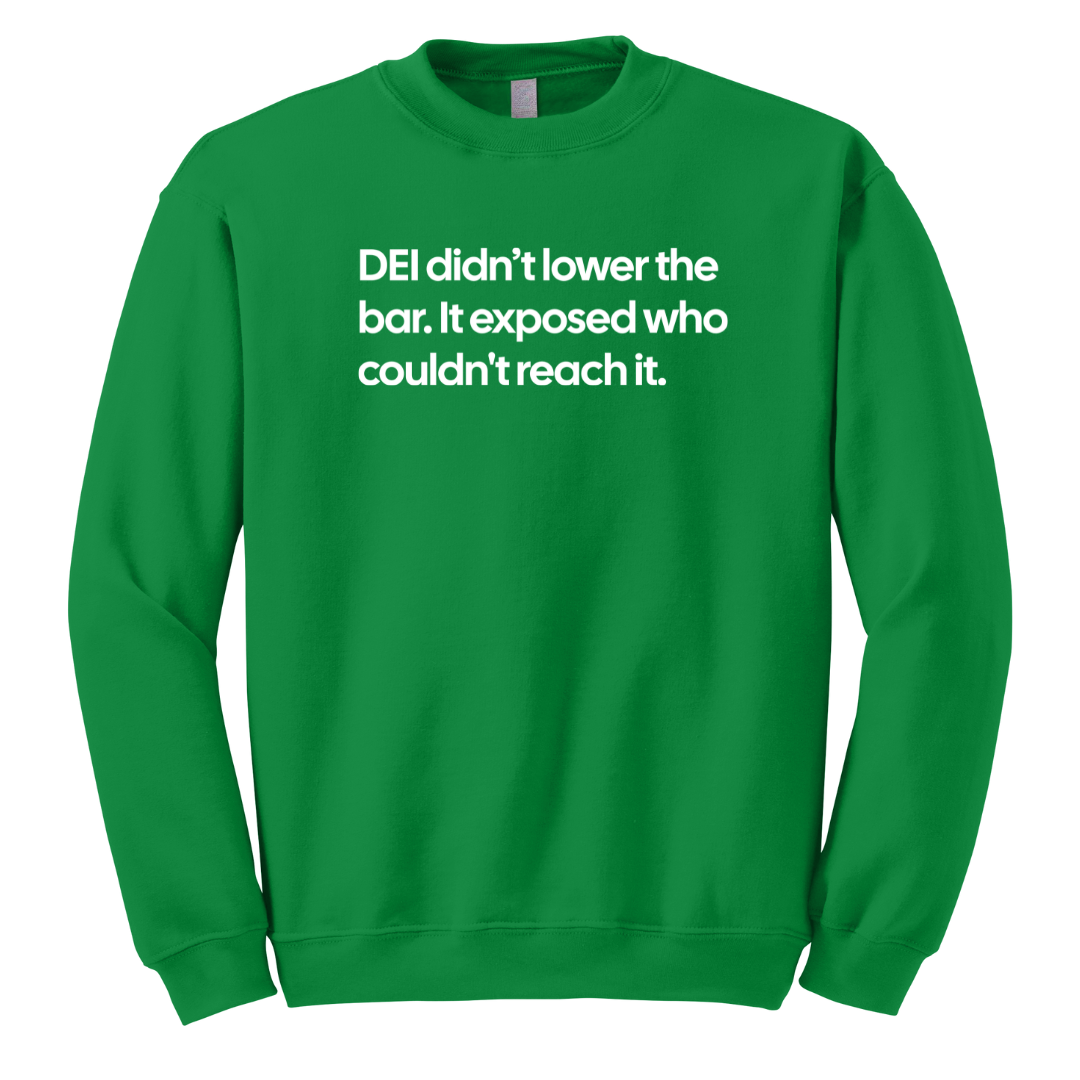 DEI Didn't Lower the Bar Unisex Sweatshirt-Sweatshirt-The Original God Ain't Petty But I Am