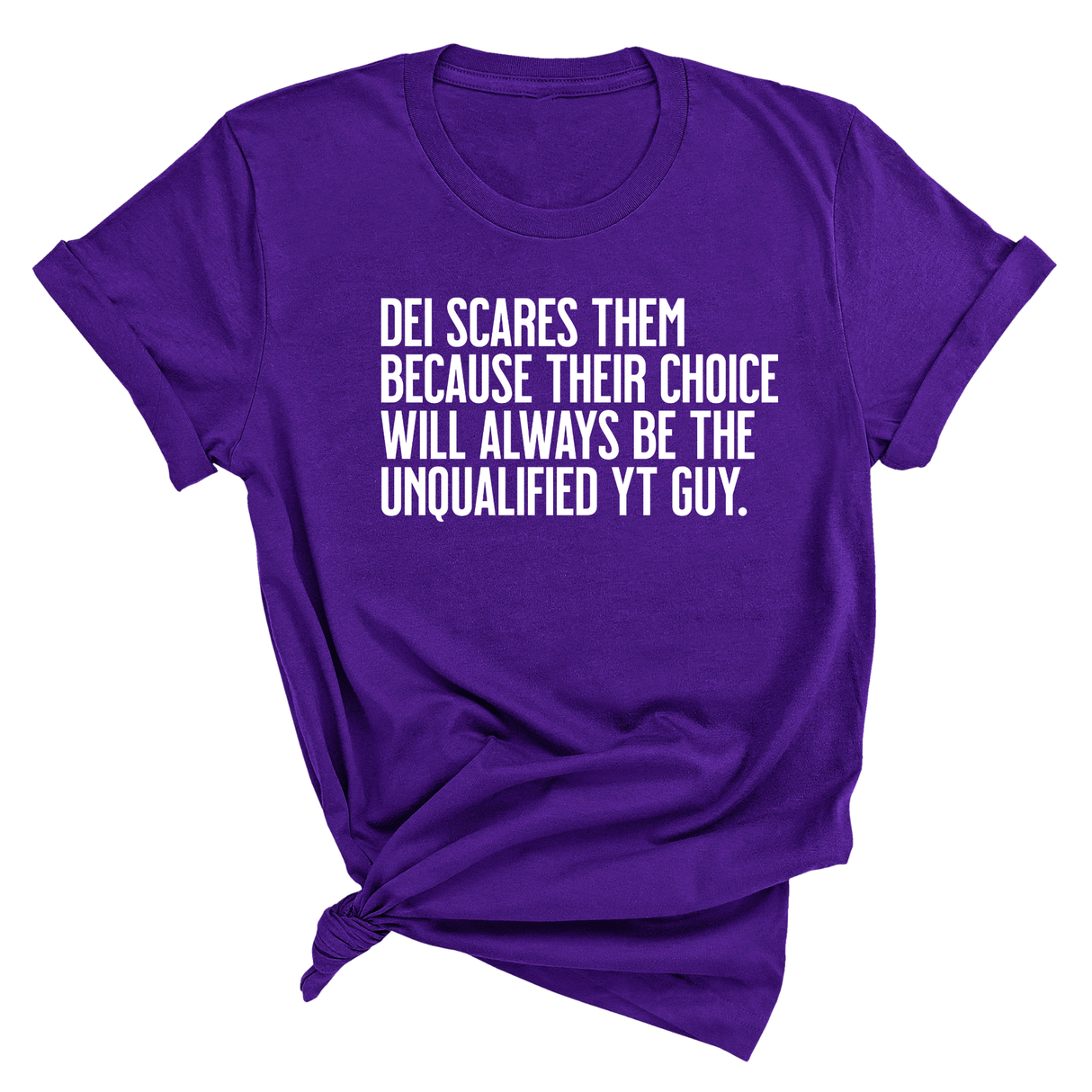DEI scares them because their choice will always be the unqualified YT guy Unisex Tee-T-Shirt-The Original God Ain't Petty But I Am