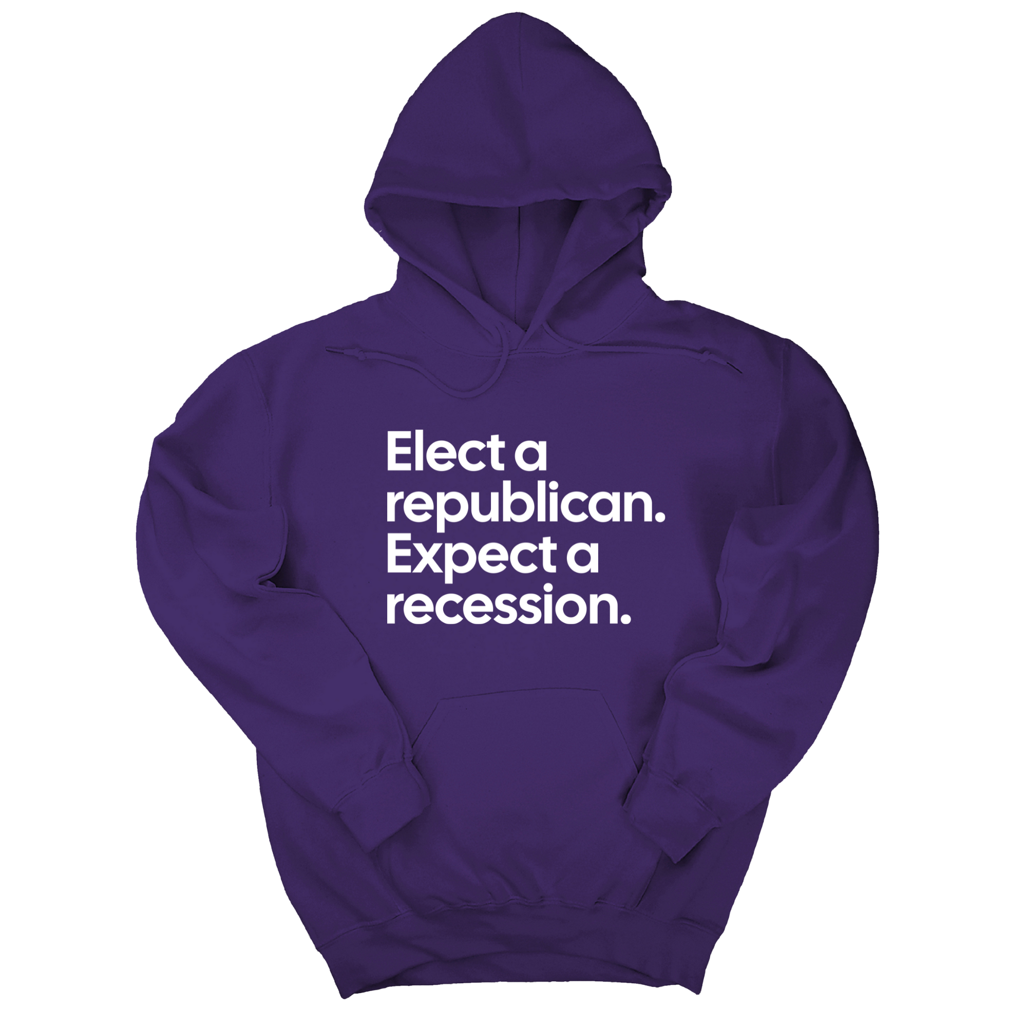 Elect a Republican. Expect a Recession Unisex Hoodie-Hoodie-The Original God Ain't Petty But I Am