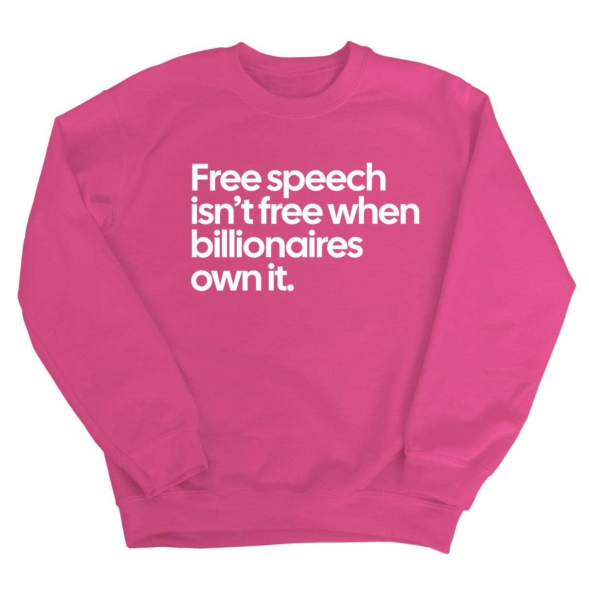 Free Speech Isn’t Free When Billionaires Own It Unisex Sweatshirt-Sweatshirt-The Original God Ain't Petty But I Am