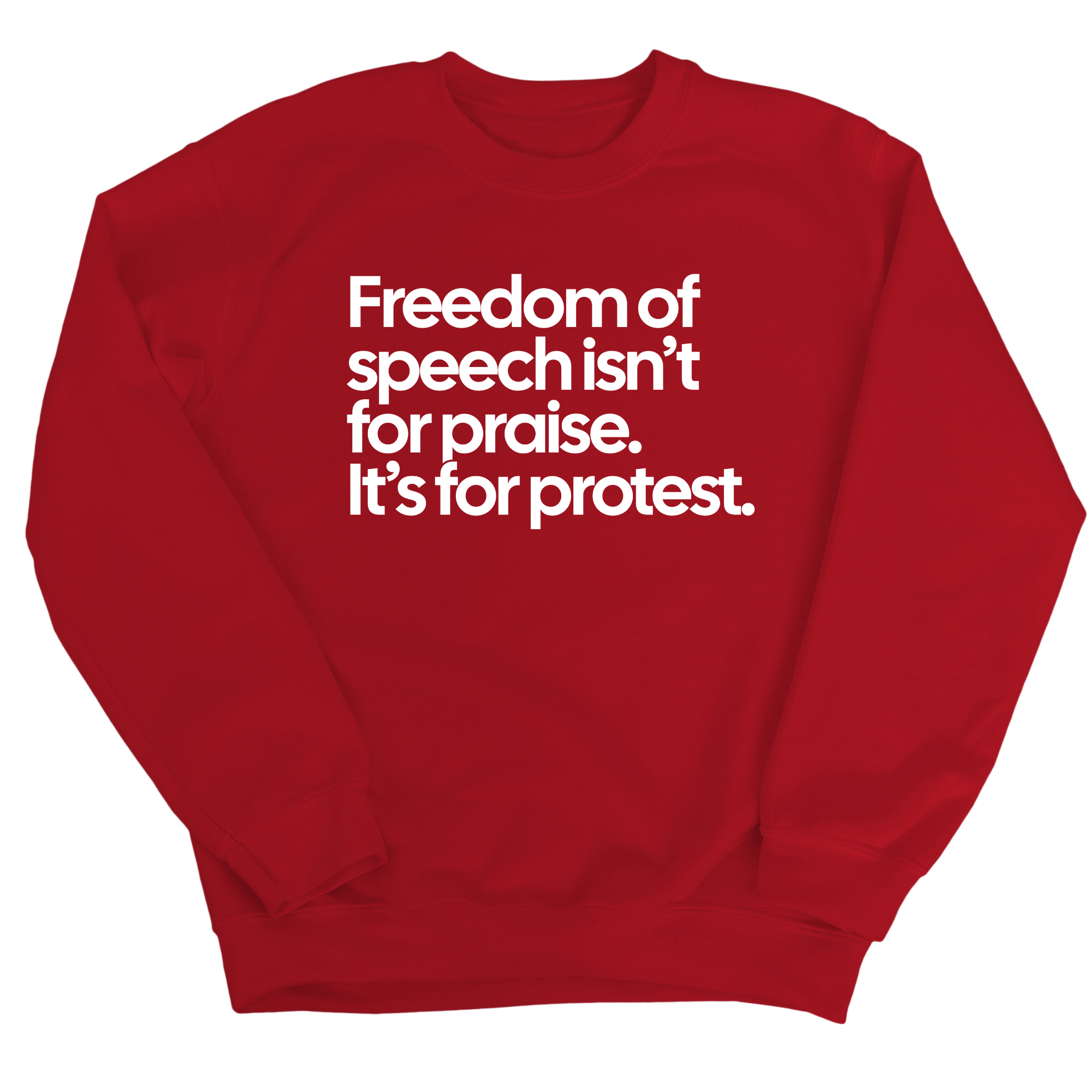 Freedom of Speech Isn’t for Praise. It’s for Protest Unisex Sweatshirt-Sweatshirt-The Original God Ain't Petty But I Am