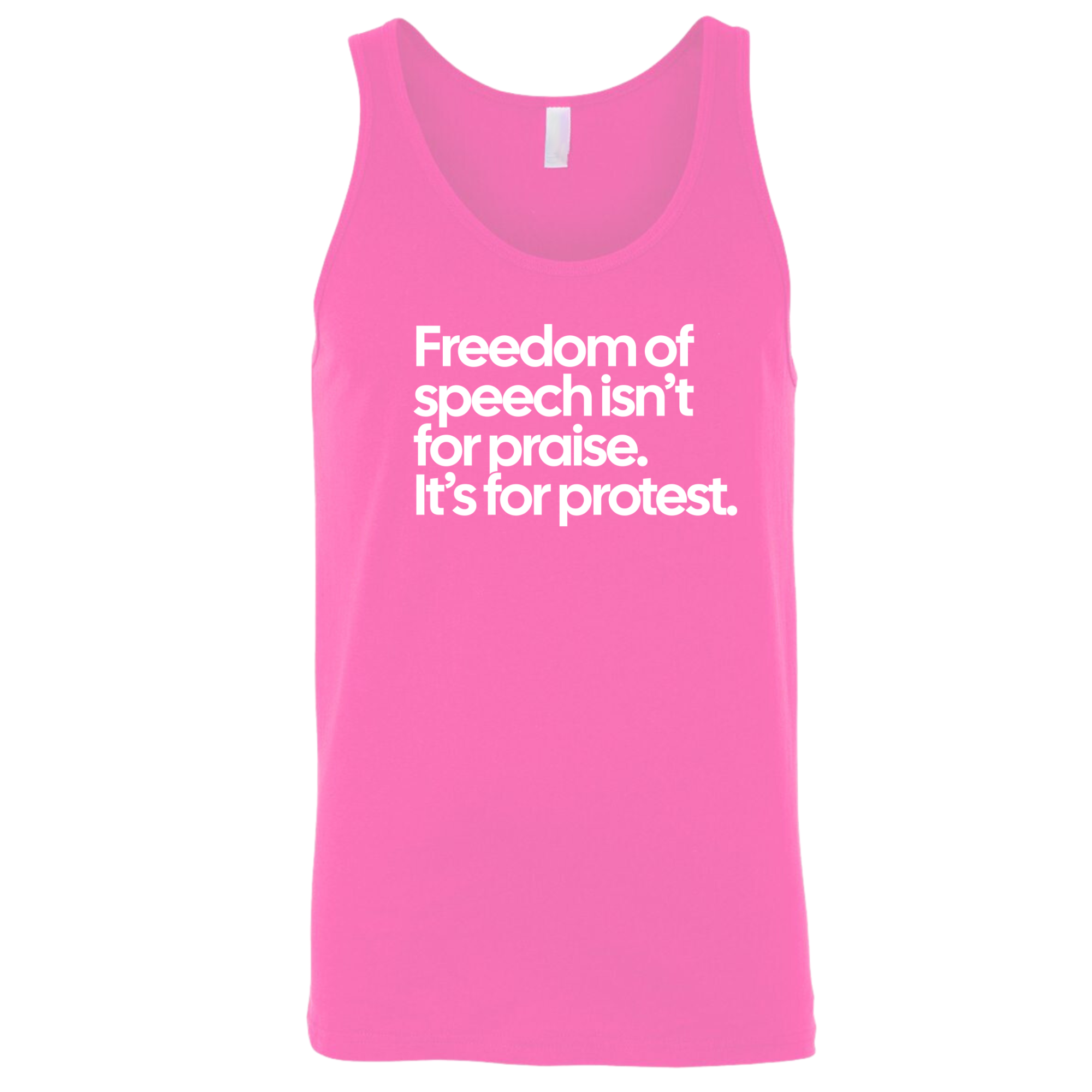Freedom of Speech Isn’t for Praise. It’s for Protest Unisex Tank Top-T-Shirt-The Original God Ain't Petty But I Am