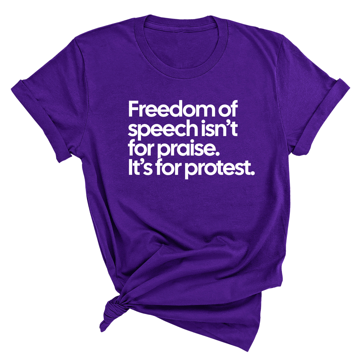 Freedom of Speech Isn’t for Praise. It’s for Protest Unisex Tee-T-Shirt-The Original God Ain't Petty But I Am