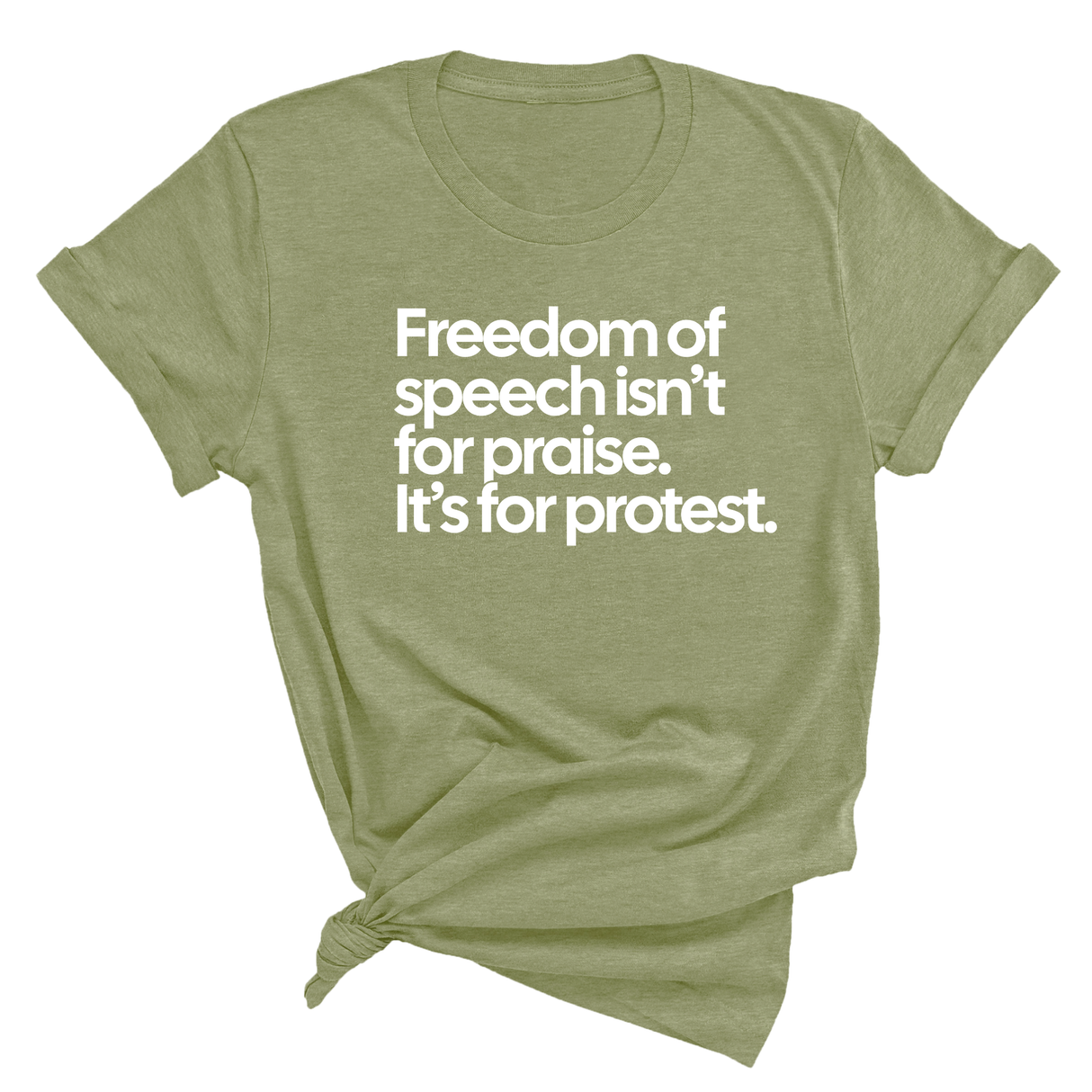 Freedom of Speech Isn’t for Praise. It’s for Protest Unisex Tee-T-Shirt-The Original God Ain't Petty But I Am