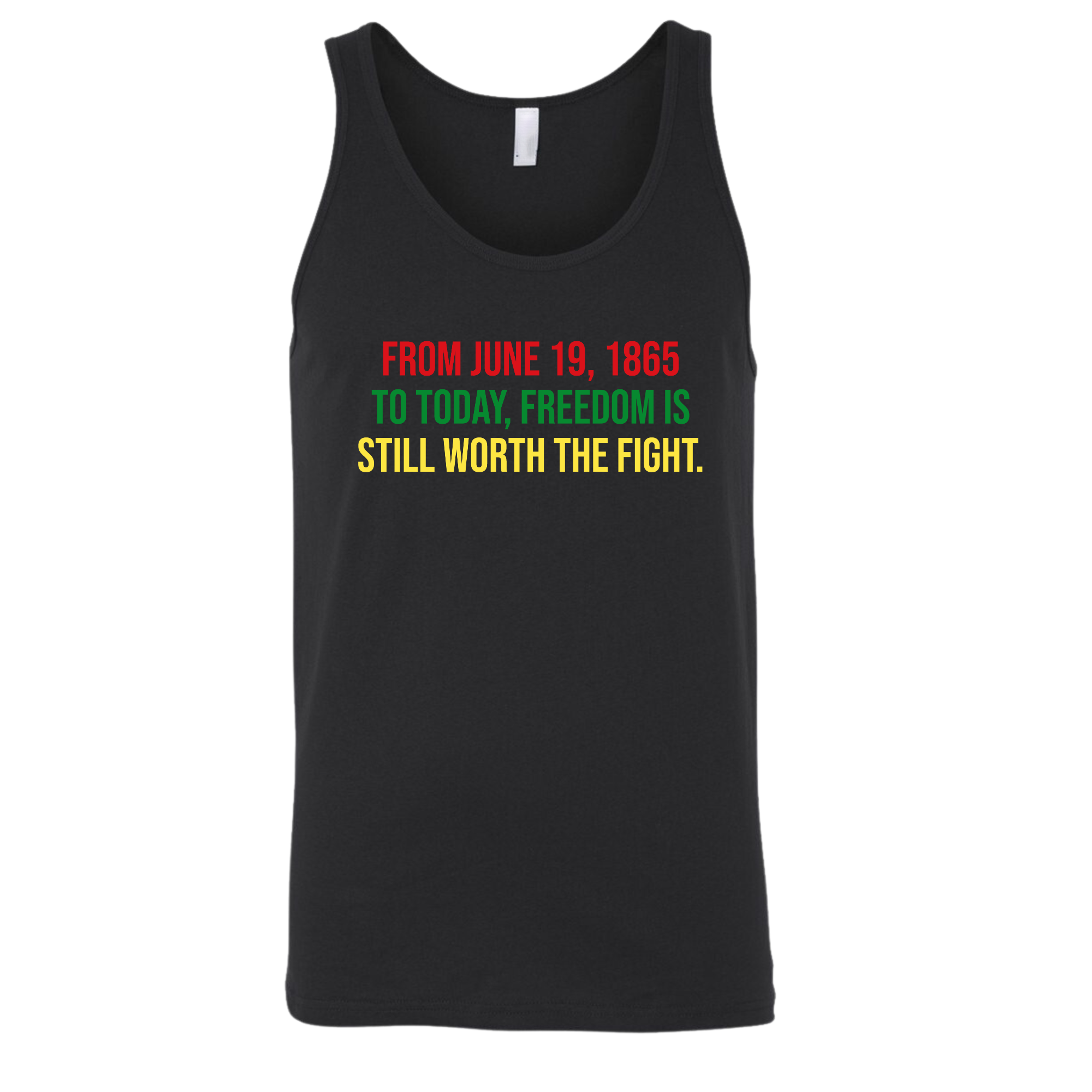 From June 19, 1865 to Today, Freedom Is Still Worth the Fight Unisex Tank Top-T-Shirt-The Original God Ain't Petty But I Am