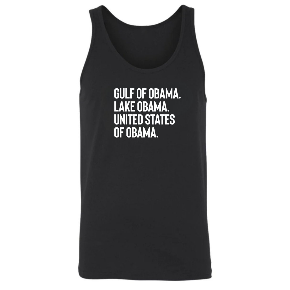 Gulf of Obama. Lake Obama. The United States of Obama Unisex Tank Top