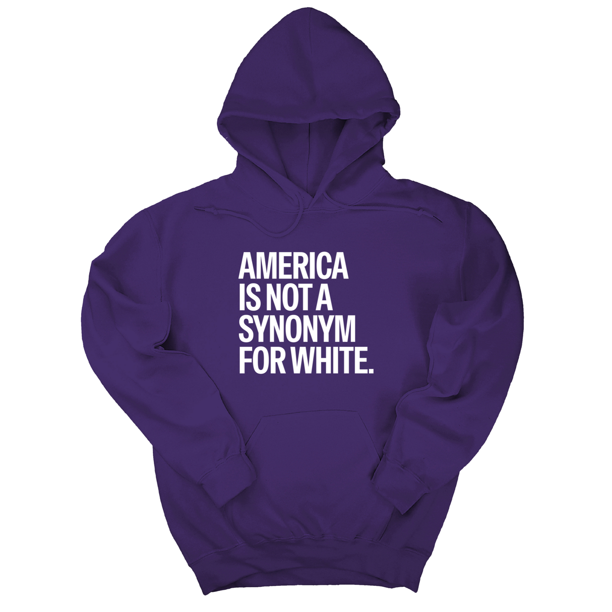*HOODIE* America Is Not a Synonym for White Unisex Hoodie-Hoodie-The Original God Ain't Petty But I Am