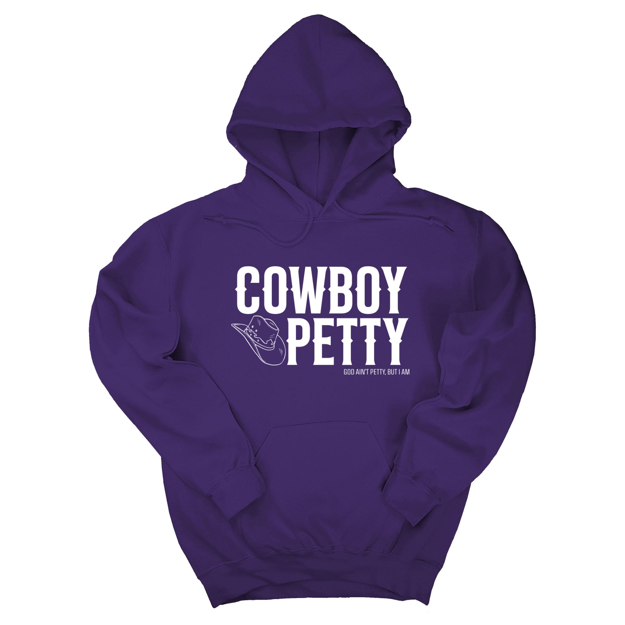 *HOODIE* Cowboy Petty Unisex Hoodie-Hoodie-The Original God Ain't Petty But I Am