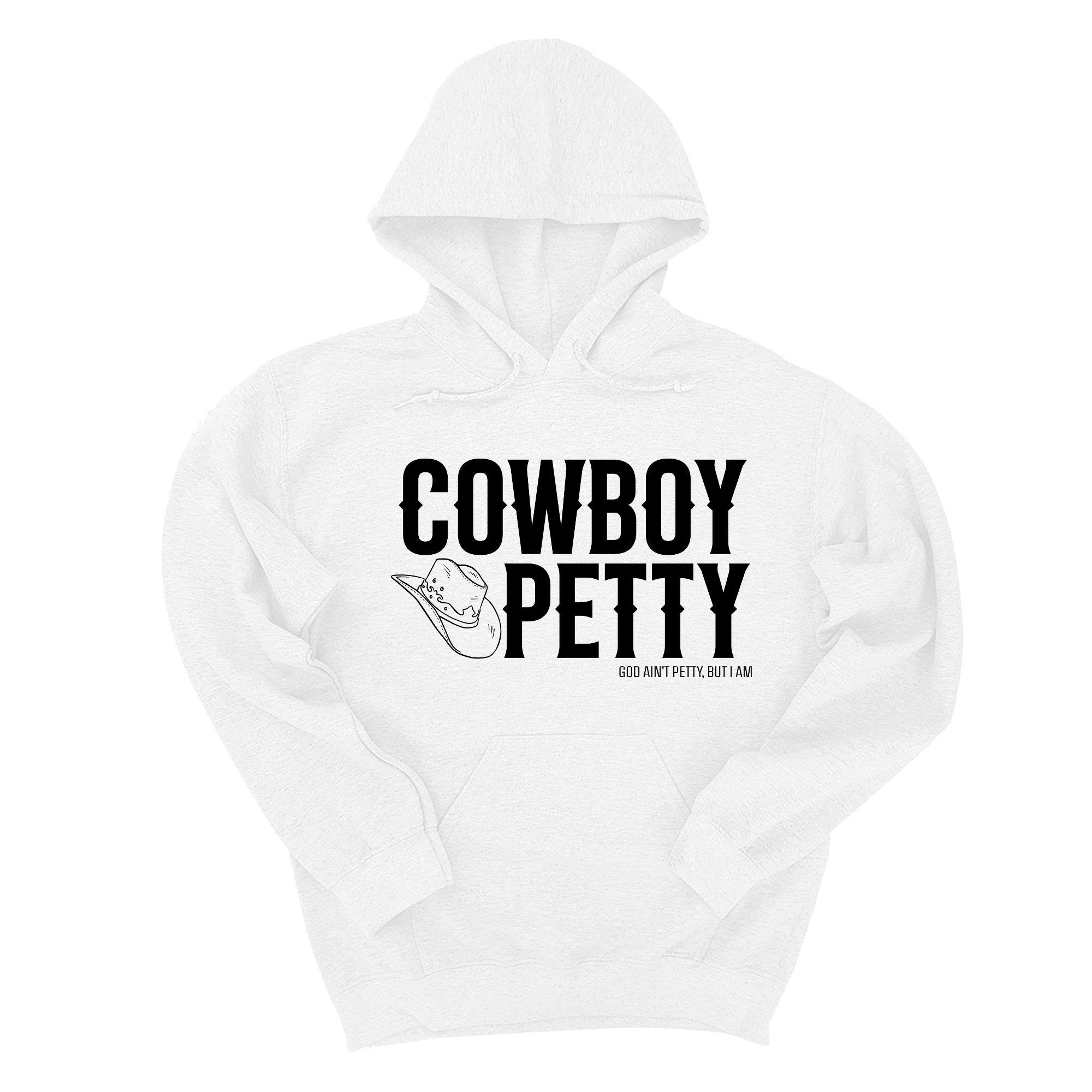 *HOODIE* Cowboy Petty Unisex Hoodie-Hoodie-The Original God Ain't Petty But I Am