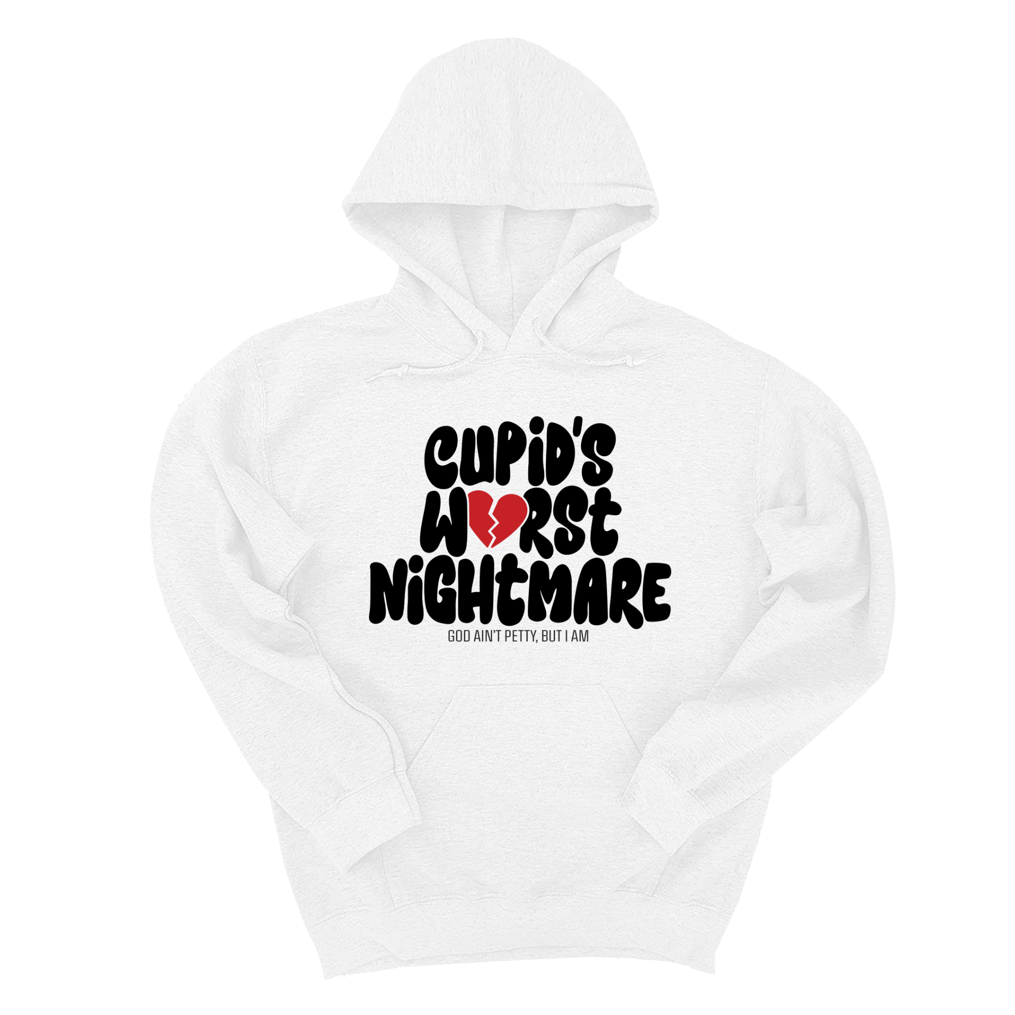 *HOODIE* Cupid's Worst Nightmare Unisex Hoodie-Hoodie-The Original God Ain't Petty But I Am