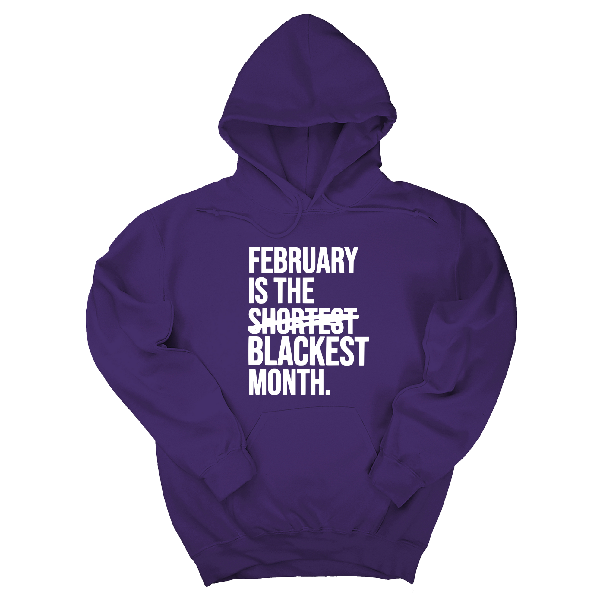 *HOODIE* February is the Blackest Month Unisex Hoodie-Hoodie-The Original God Ain't Petty But I Am