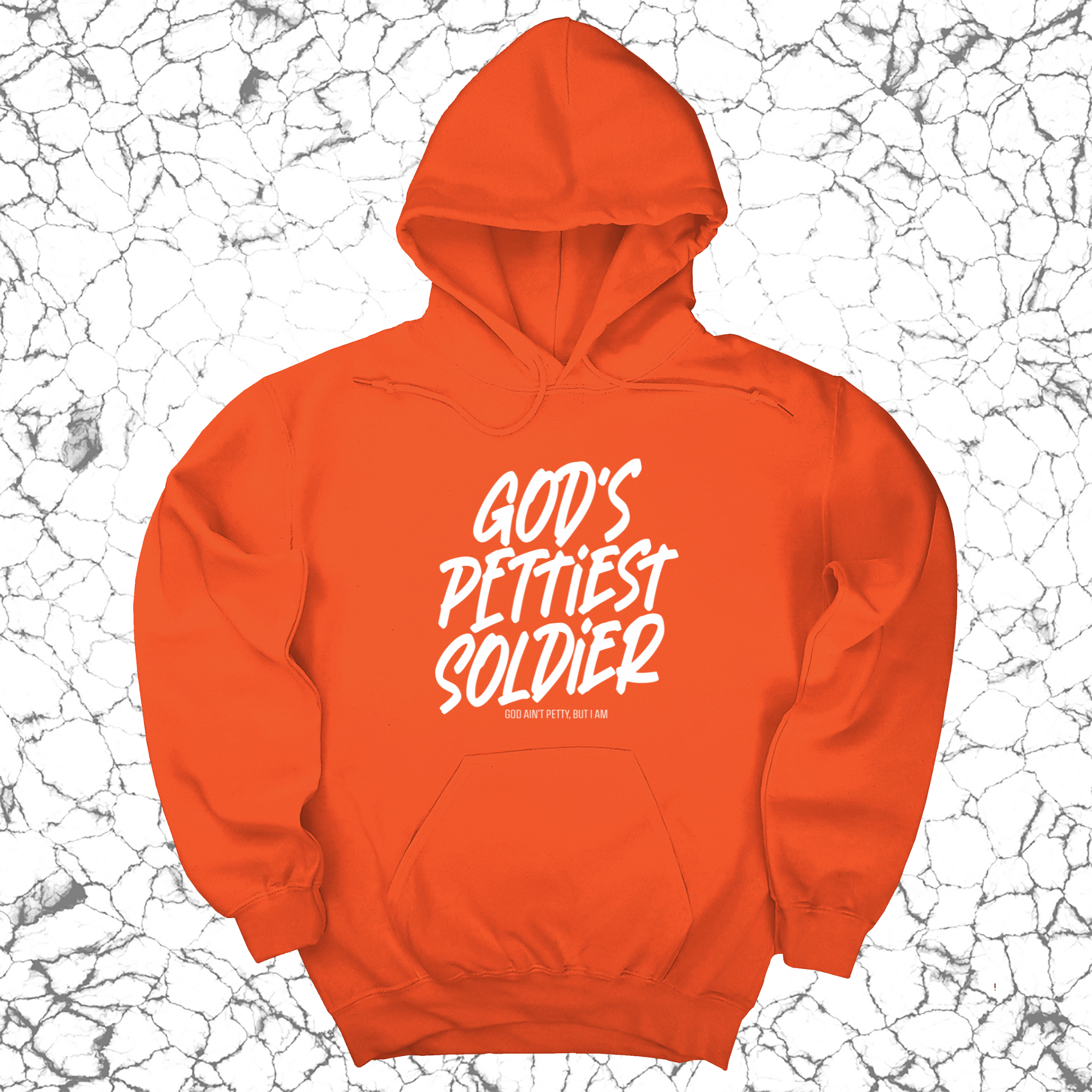 *HOODIE* God's Pettiest Soldier Unisex Hoodie-Hoodie-The Original God Ain't Petty But I Am