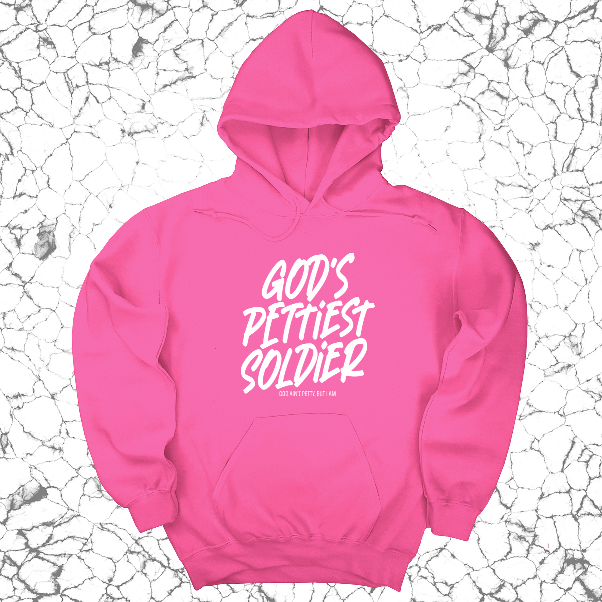 *HOODIE* God's Pettiest Soldier Unisex Hoodie-Hoodie-The Original God Ain't Petty But I Am