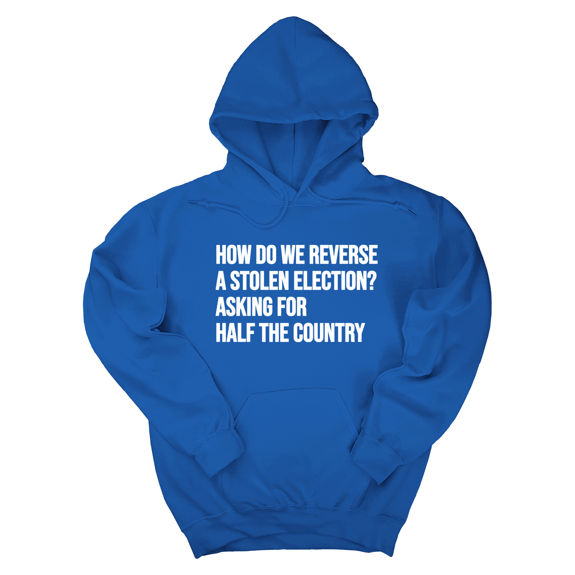 *HOODIE* How Do We Reverse a Stolen Election? Asking for Half the Country Unisex Hoodie-Hoodie-The Original God Ain't Petty But I Am