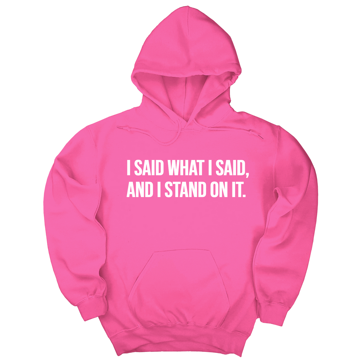 *HOODIE* I Said What I Said and I Stand on It Unisex Hoodie-Hoodie-The Original God Ain't Petty But I Am