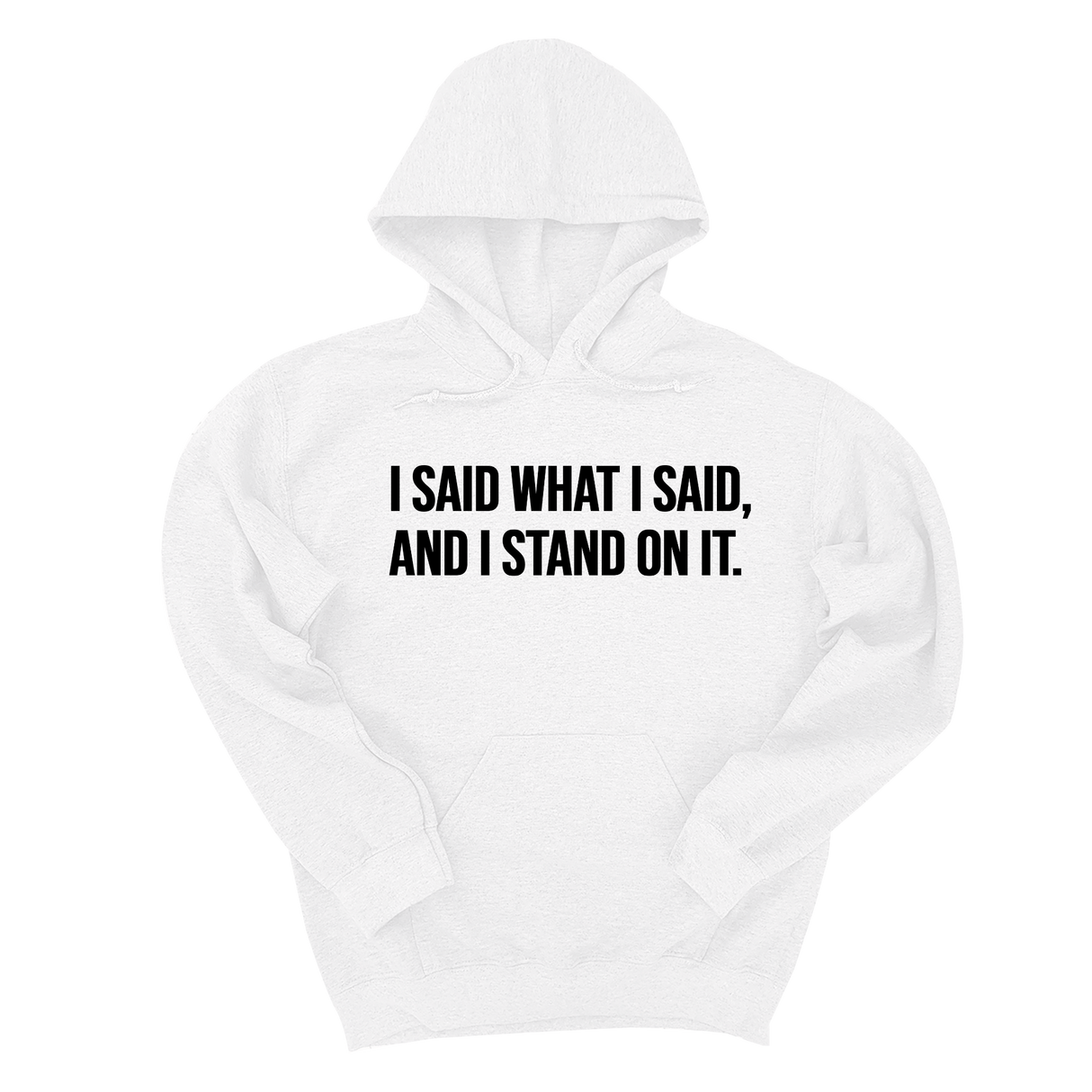 *HOODIE* I Said What I Said and I Stand on It Unisex Hoodie-Hoodie-The Original God Ain't Petty But I Am