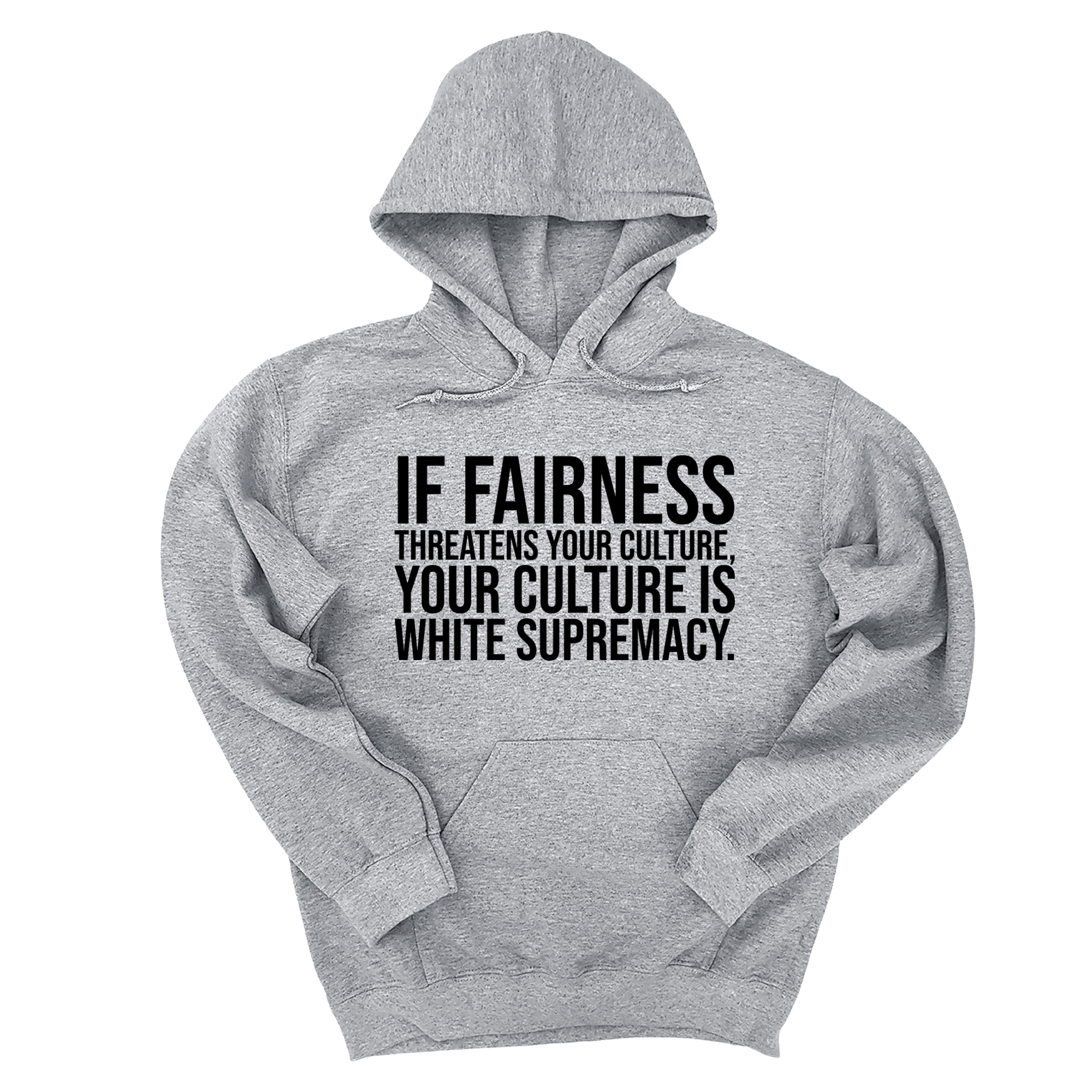 *HOODIE* If Fairness Threatens Your Culture, Your Culture is White Supremacy Unisex Hoodie-Hoodie-The Original God Ain't Petty But I Am