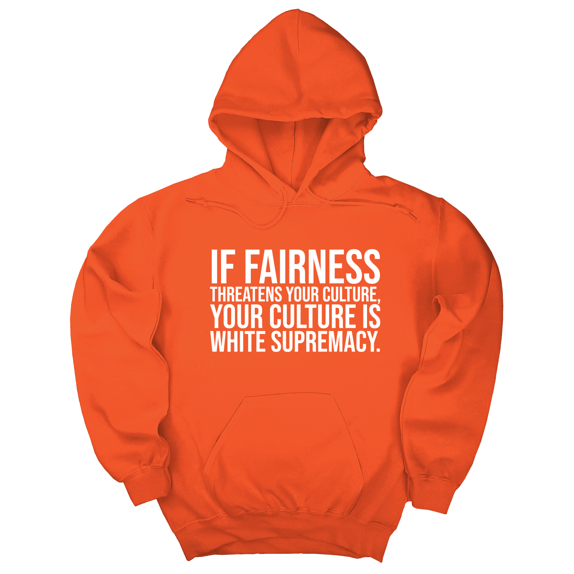*HOODIE* If Fairness Threatens Your Culture, Your Culture is White Supremacy Unisex Hoodie-Hoodie-The Original God Ain't Petty But I Am