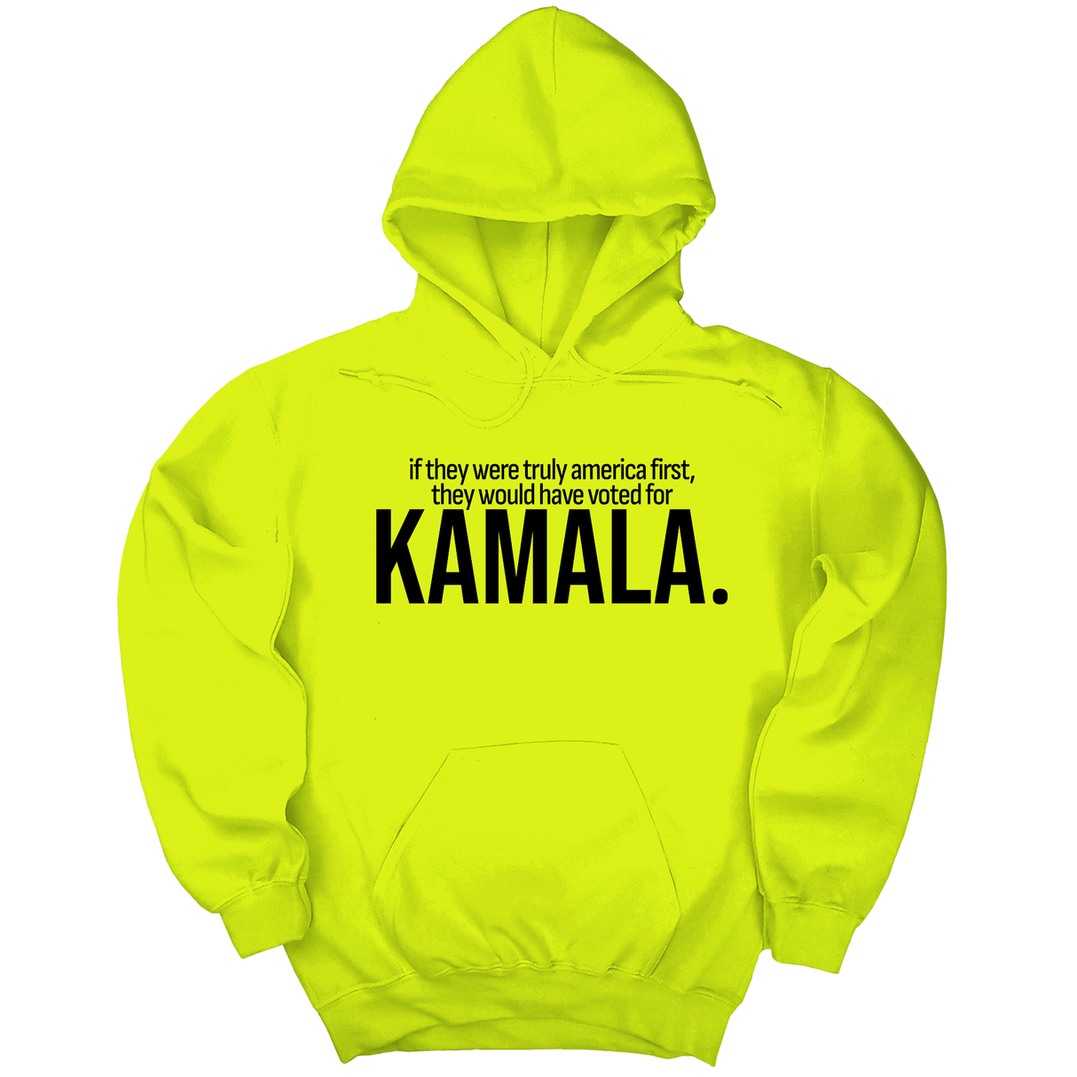 *HOODIE* If they were truly America first, they would have voted for KAMALA Unisex Hoodie-Hoodie-The Original God Ain't Petty But I Am