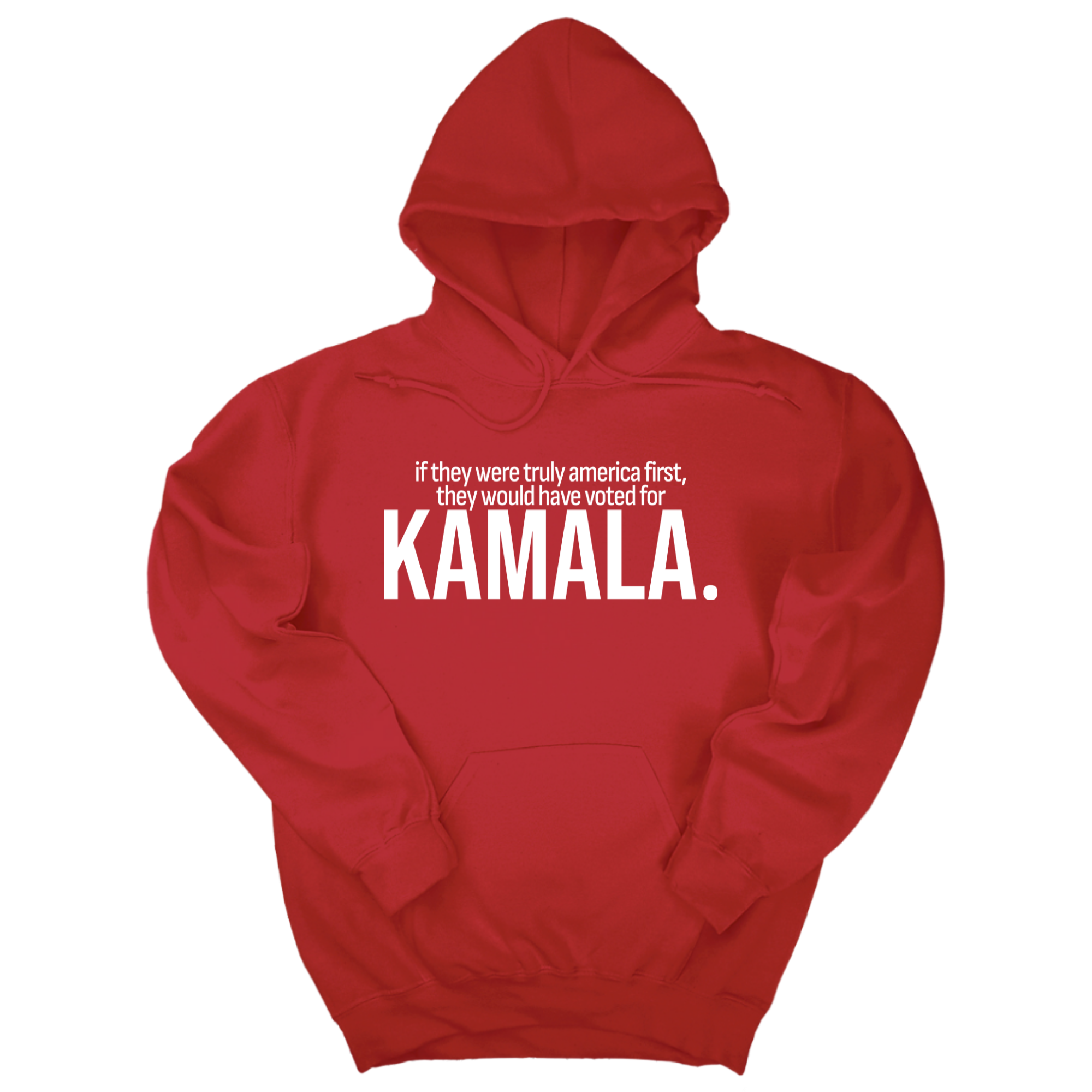 *HOODIE* If they were truly America first, they would have voted for KAMALA Unisex Hoodie-Hoodie-The Original God Ain't Petty But I Am
