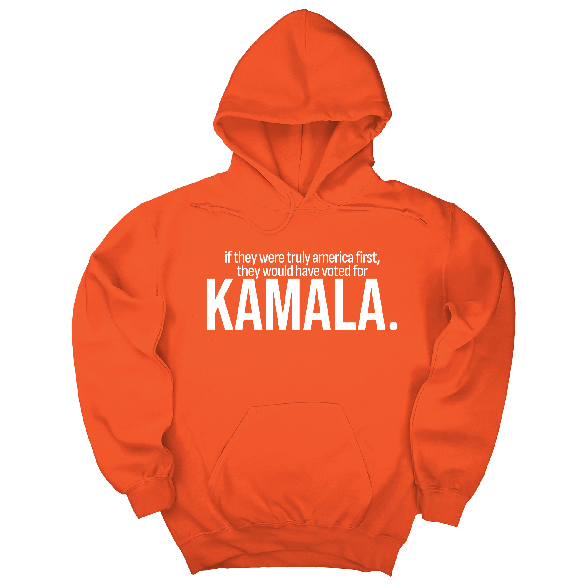 *HOODIE* If they were truly America first, they would have voted for KAMALA Unisex Hoodie-Hoodie-The Original God Ain't Petty But I Am