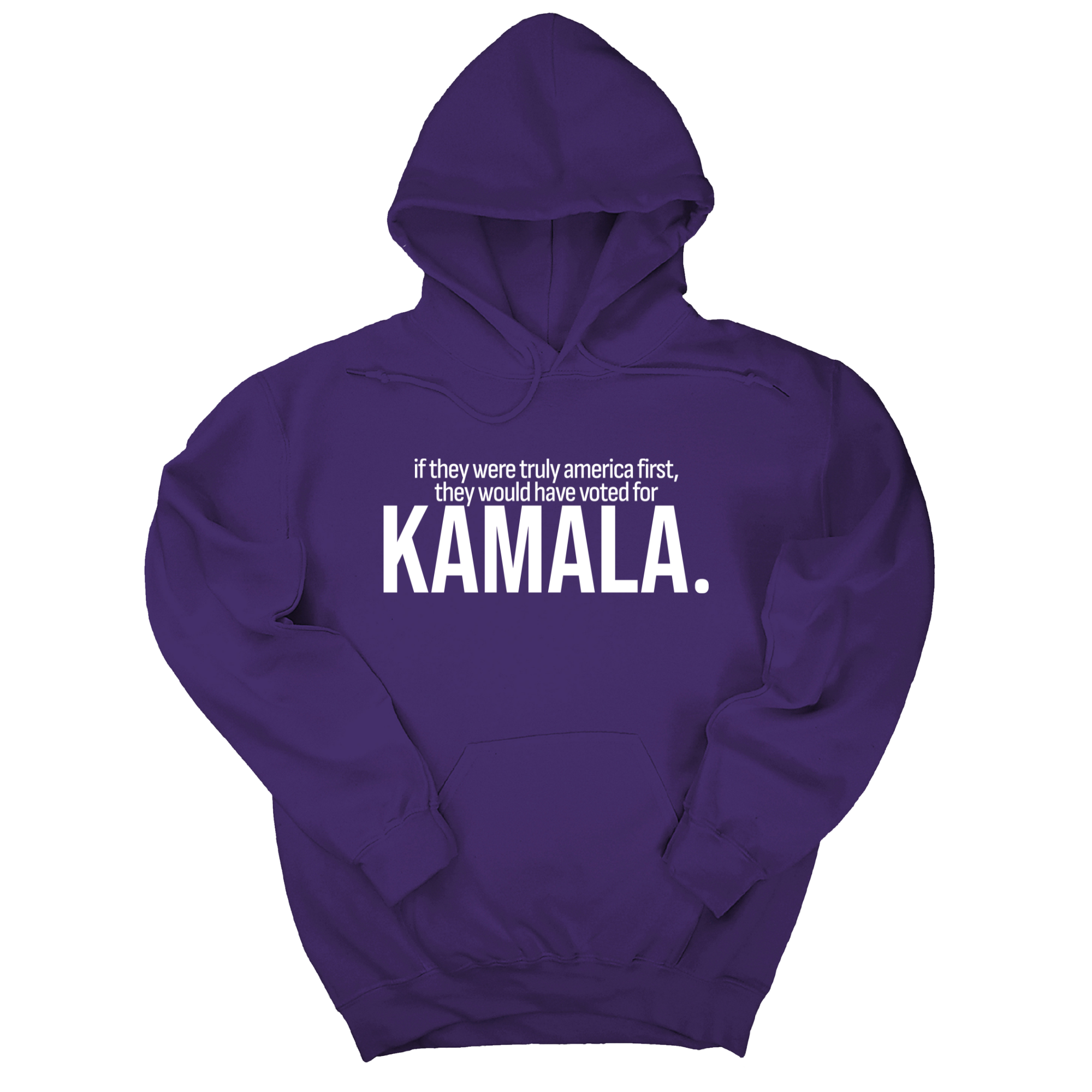 *HOODIE* If they were truly America first, they would have voted for KAMALA Unisex Hoodie-Hoodie-The Original God Ain't Petty But I Am