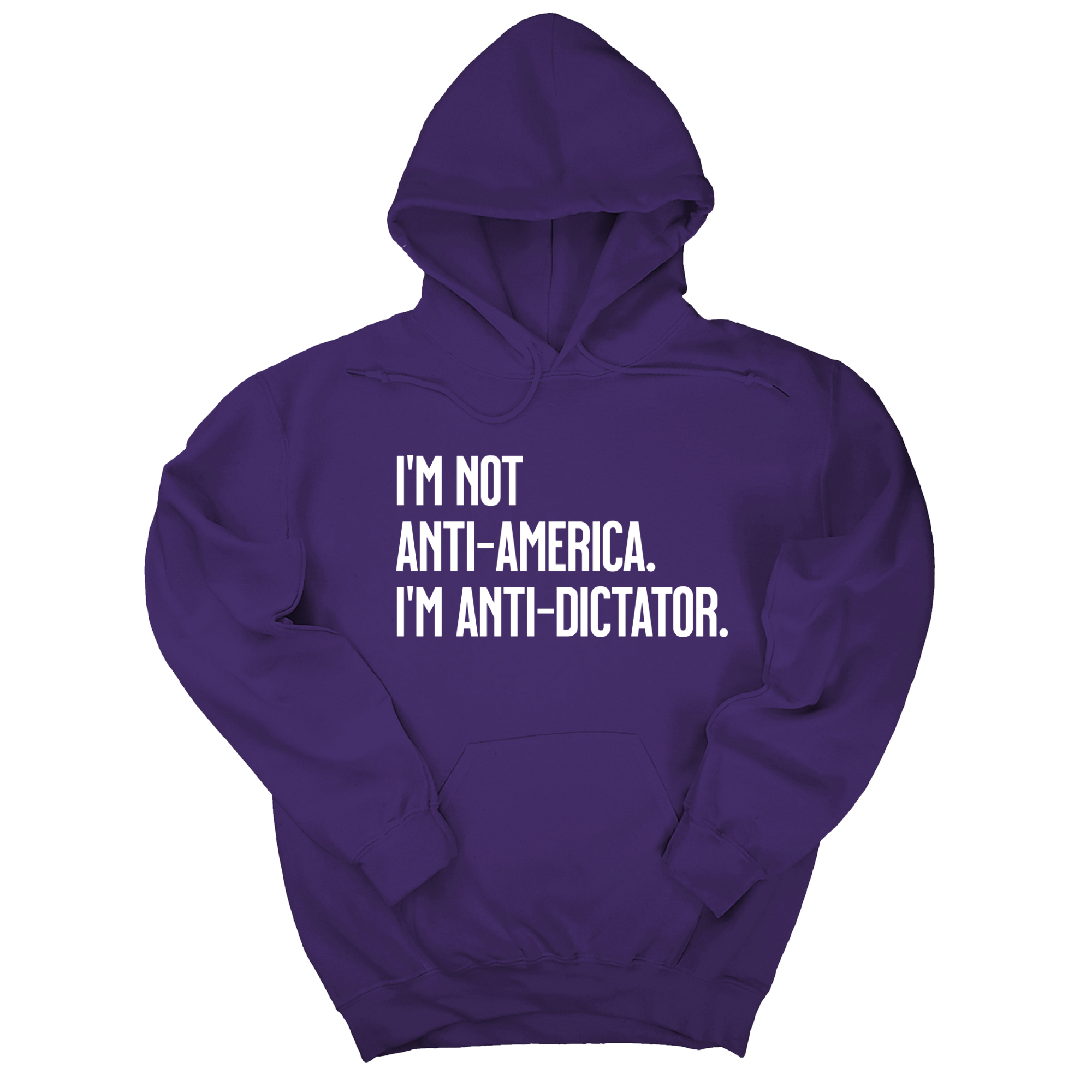 *HOODIE* I’m Not Anti-America. I’m Anti-Dictator Unisex Hoodie-Hoodie-The Original God Ain't Petty But I Am