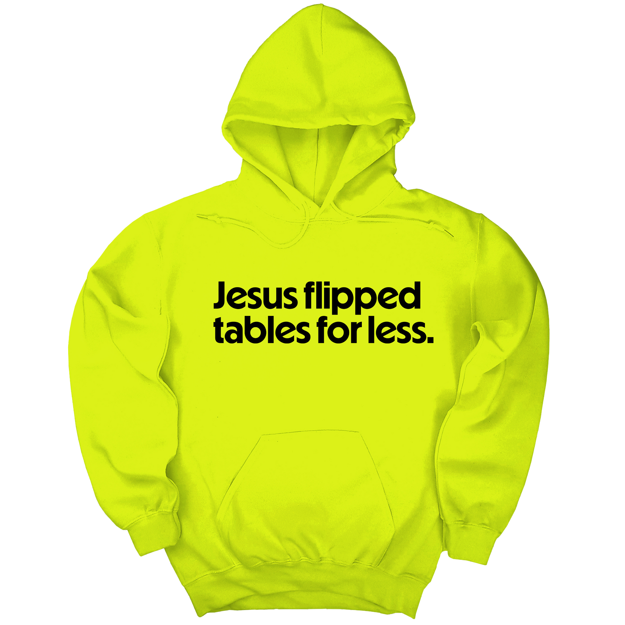 *HOODIE* Jesus Flipped Tables for Less Unisex Hoodie-Hoodie-The Original God Ain't Petty But I Am