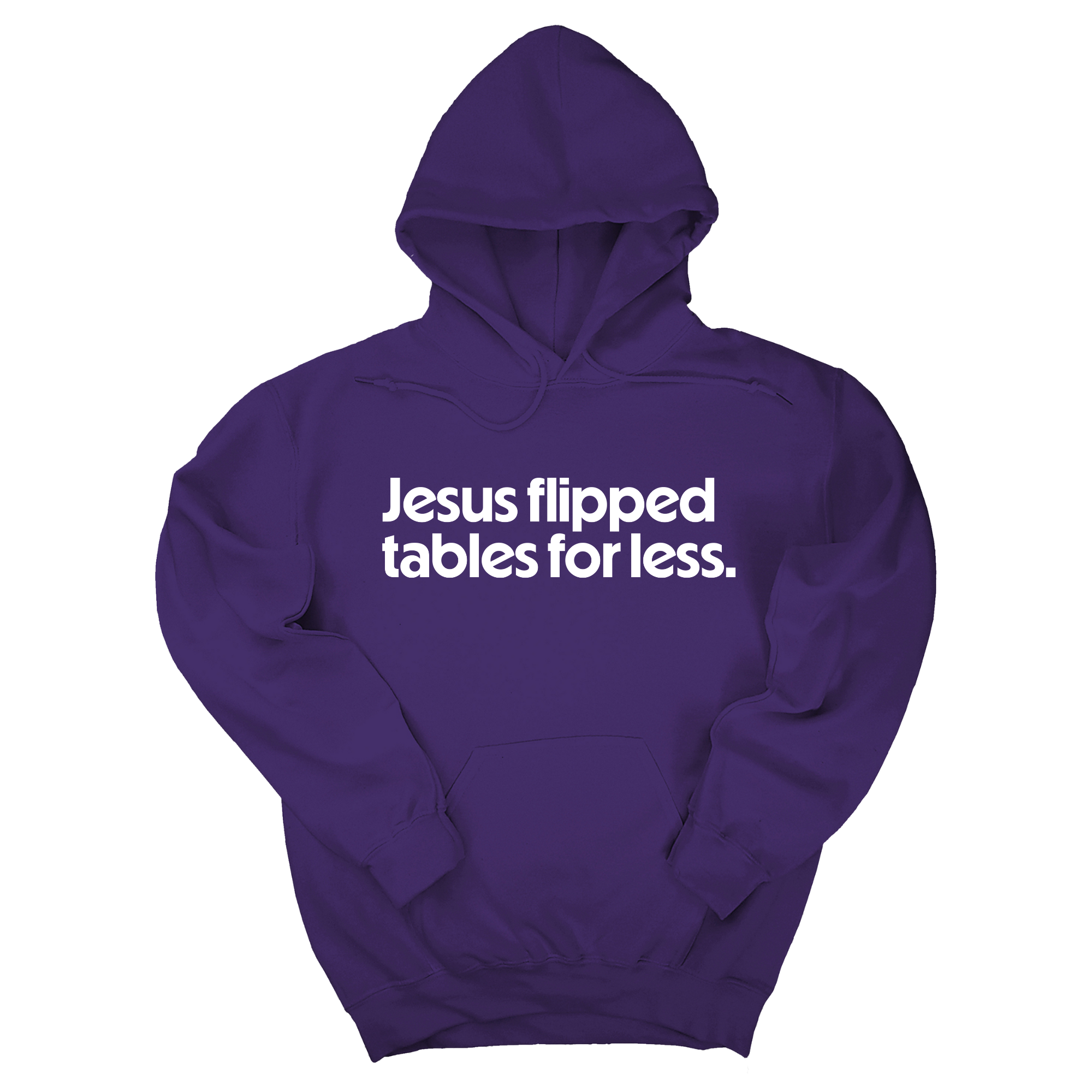 *HOODIE* Jesus Flipped Tables for Less Unisex Hoodie-Hoodie-The Original God Ain't Petty But I Am