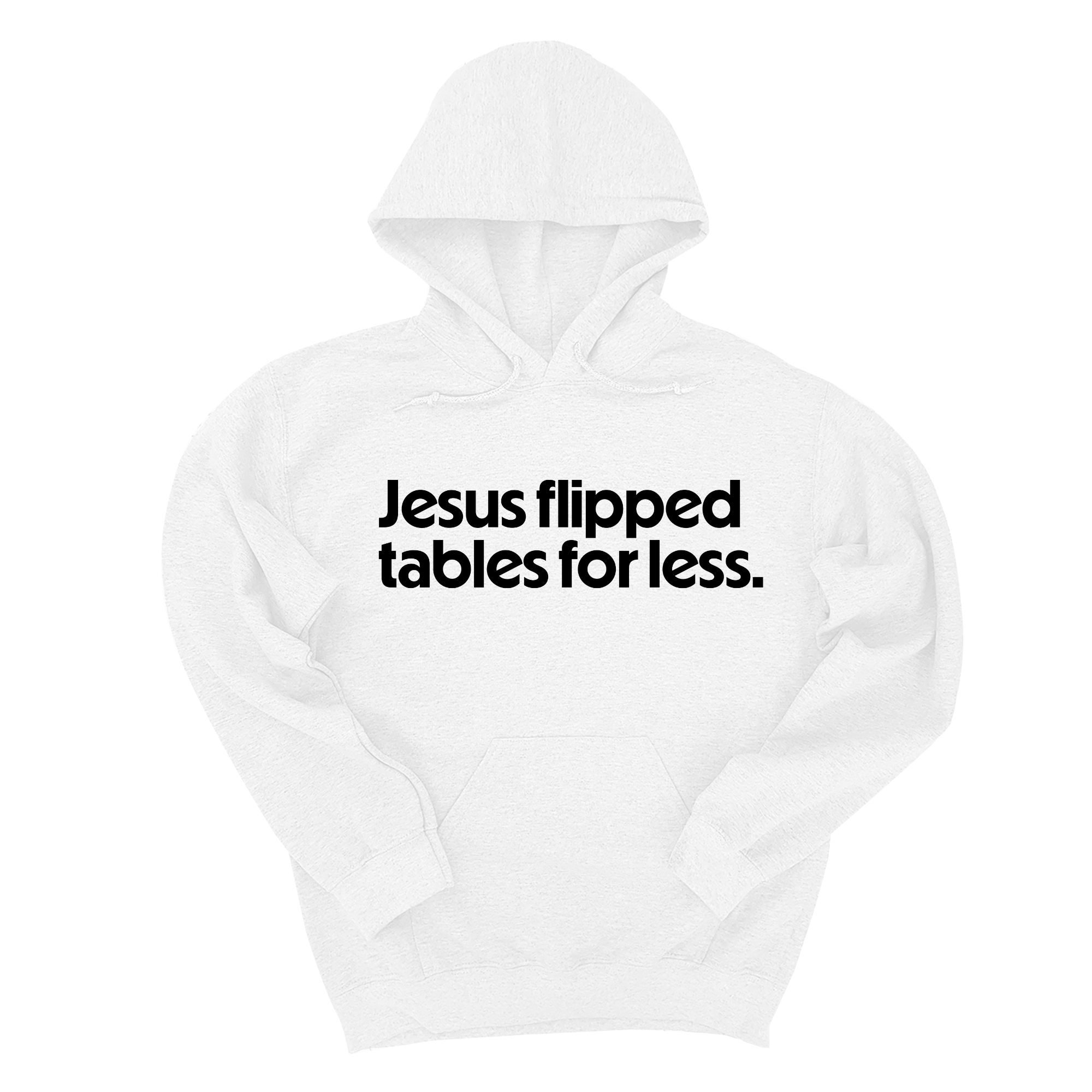 *HOODIE* Jesus Flipped Tables for Less Unisex Hoodie-Hoodie-The Original God Ain't Petty But I Am
