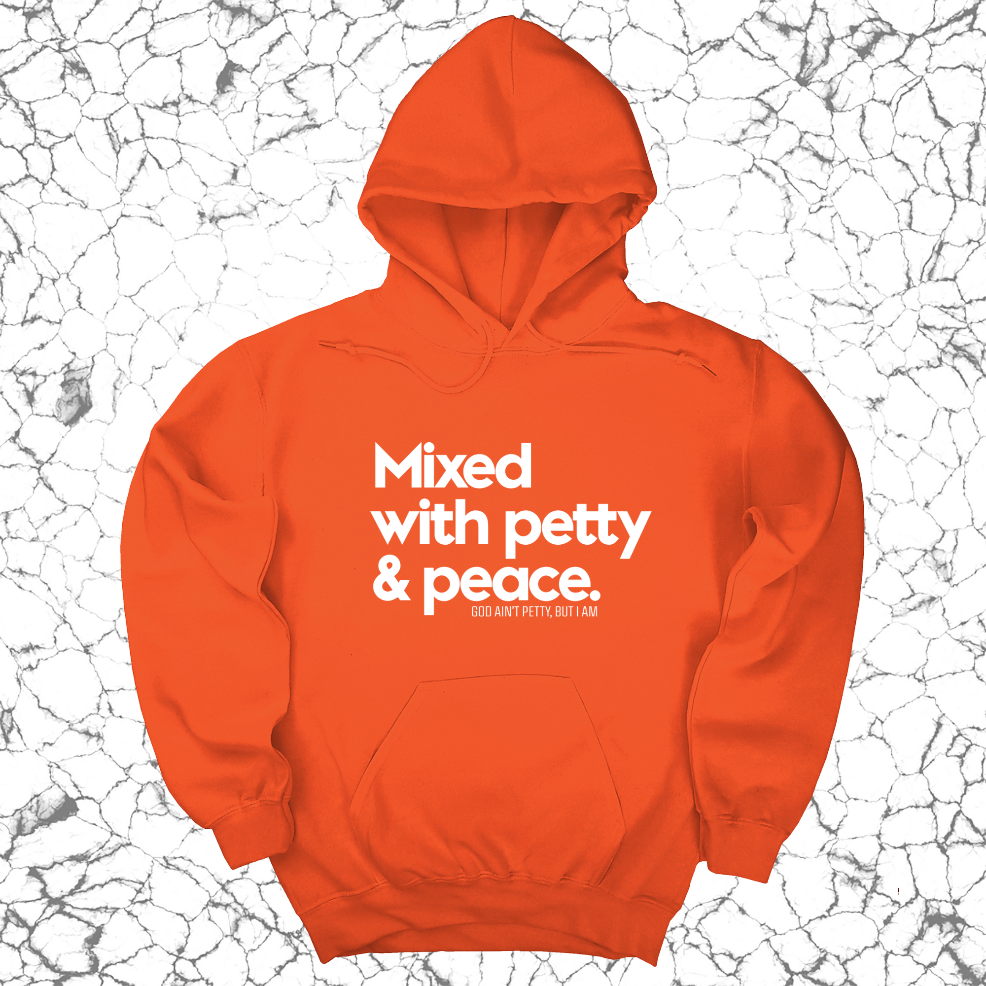 *HOODIE* Mixed with petty & peace Unisex Hoodie-Hoodie-The Original God Ain't Petty But I Am